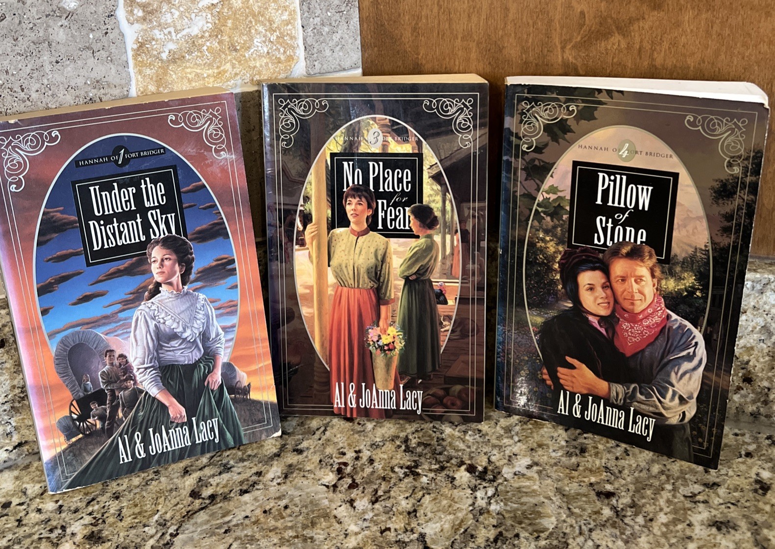 3 Hannah of Fort Bridger Paperbacks 1, 3, 4 Al & Joanna Lacy Christian Romance