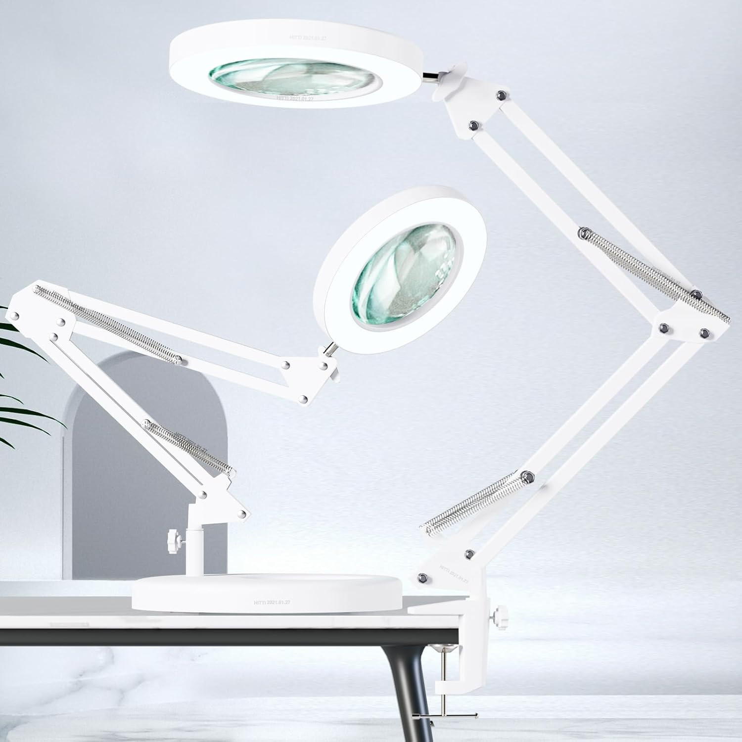 10X Magnifying Glass with Light, 1,800 Lumens Stepless Dimmable