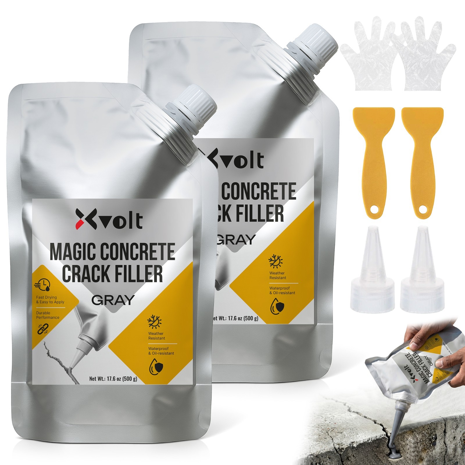 Magic Concrete Crack Filler (2-Pack)