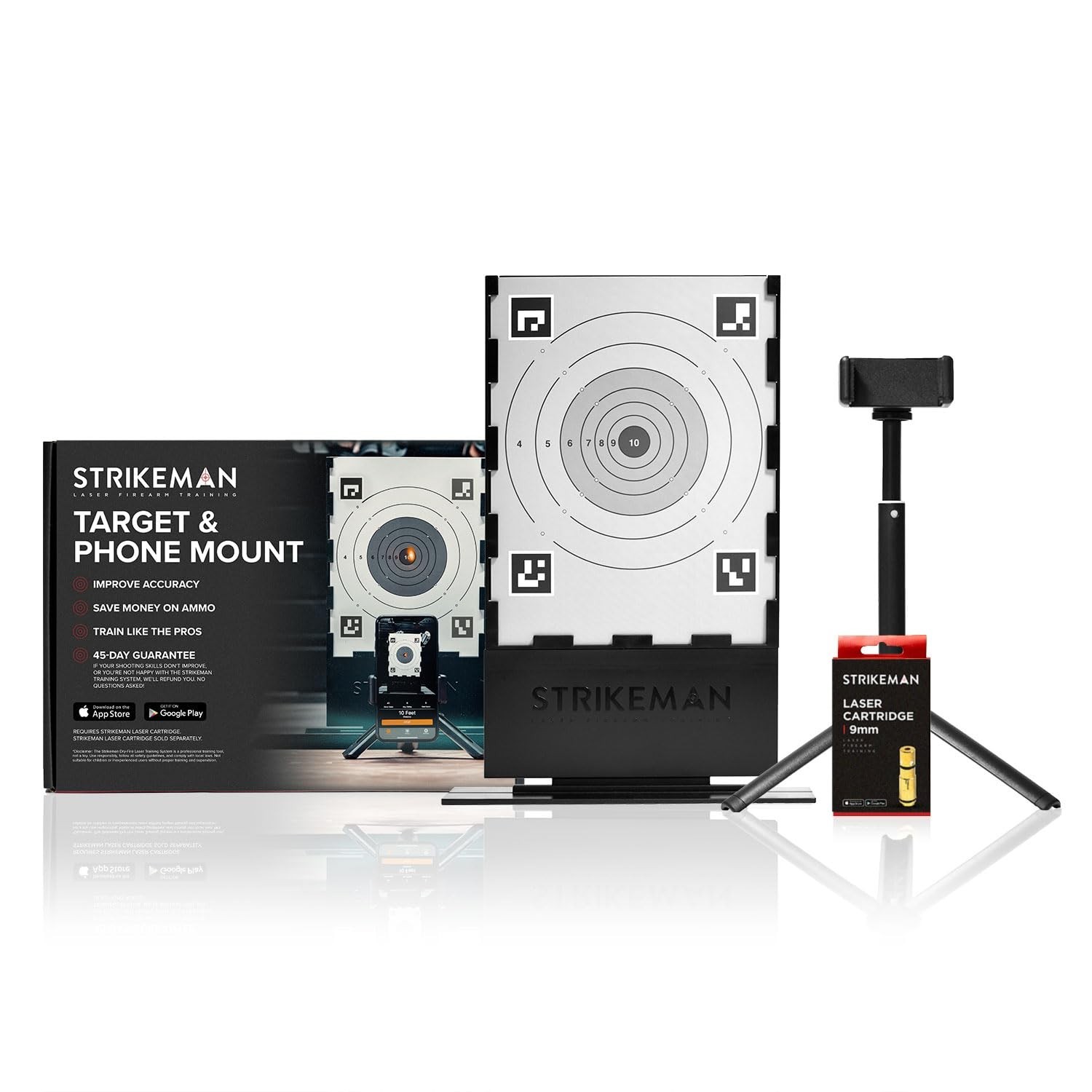 Strikeman 9mm Dry-Fire Laser Training System - Great for Target Shooting Practic