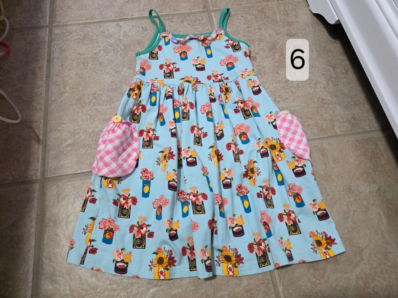 matilda jane dress girls, size 6, blue dress with flowers matilda jane dress girls, size 6, blue dress with flowers