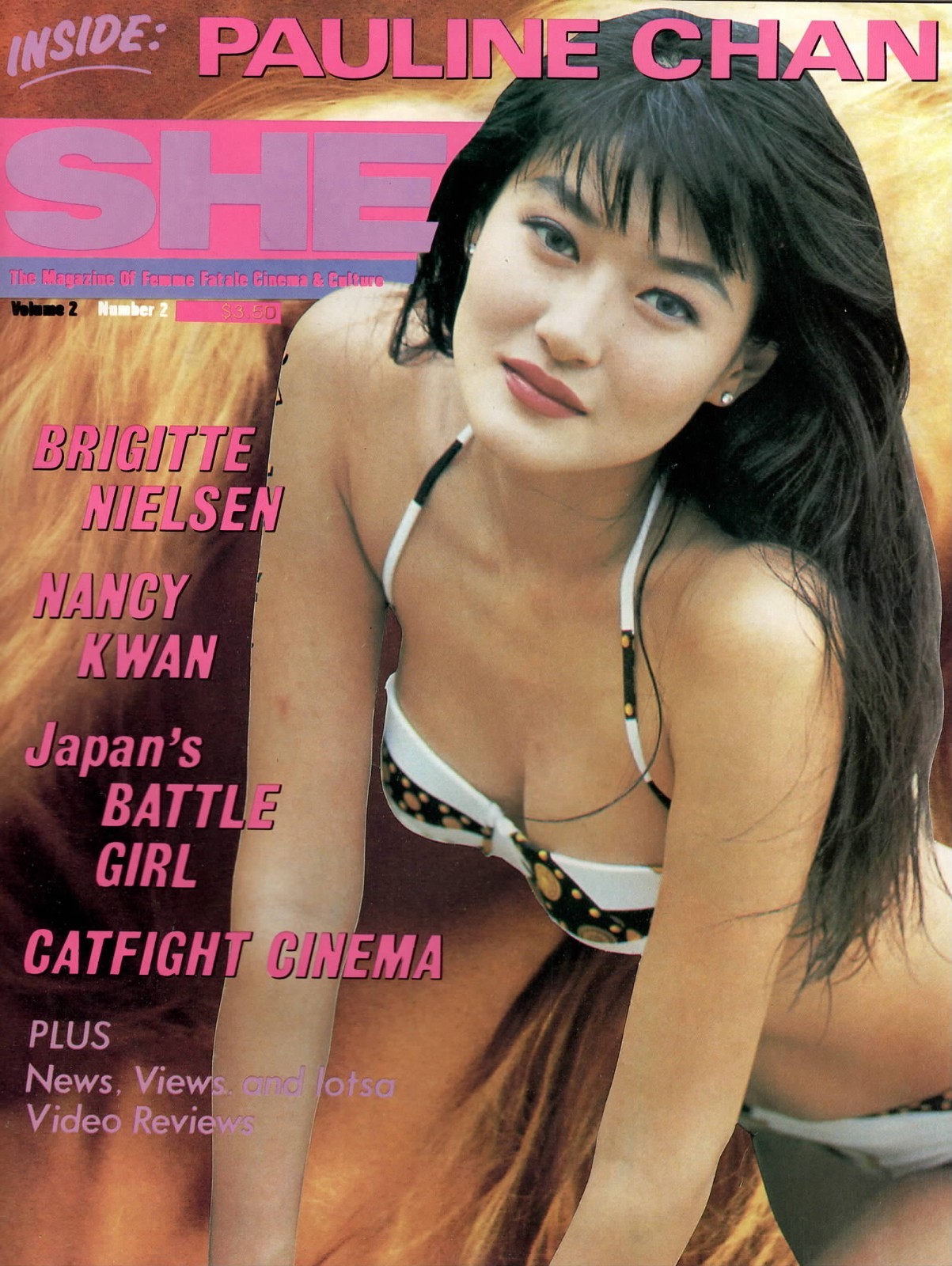 She Magazine #2 (1994: Draculina Publishing): Brigitte Nielsen, Nancy Kwan