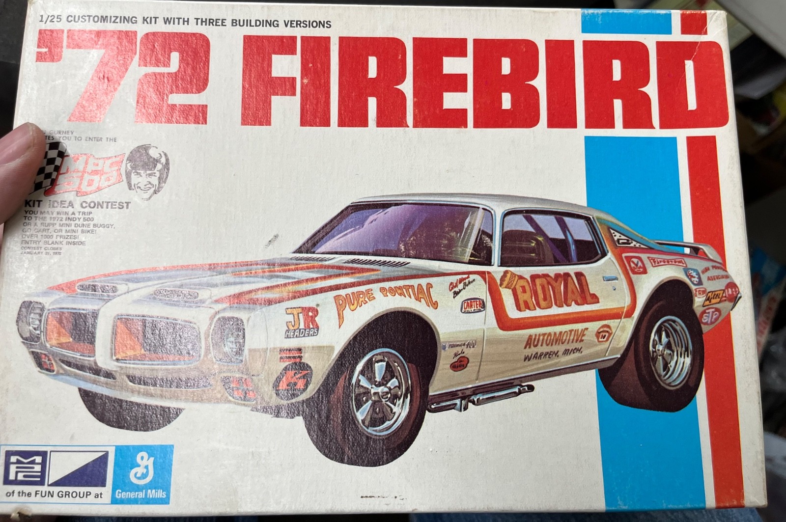 MPC 7215 1972 Pontiac Firebird Vintage annual Car vintage Model KIT 1/25 McM