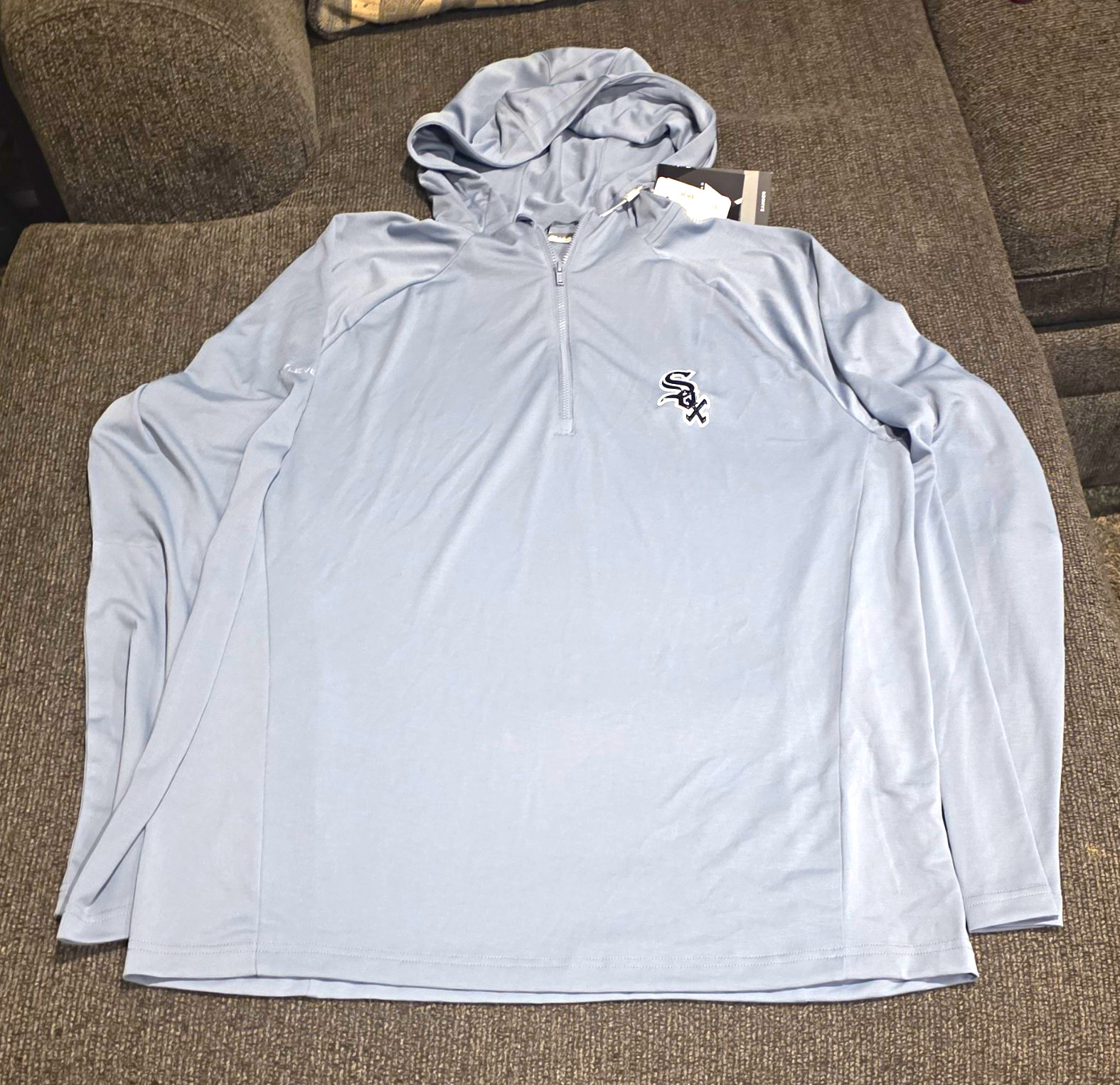 Levelwear Chicago White Sox MLB Baseball Gray 1/4 Zip Hoodie Size L Levelwear Chicago White Sox MLB Baseball Gray 1/4 Zip Hoodie Size L