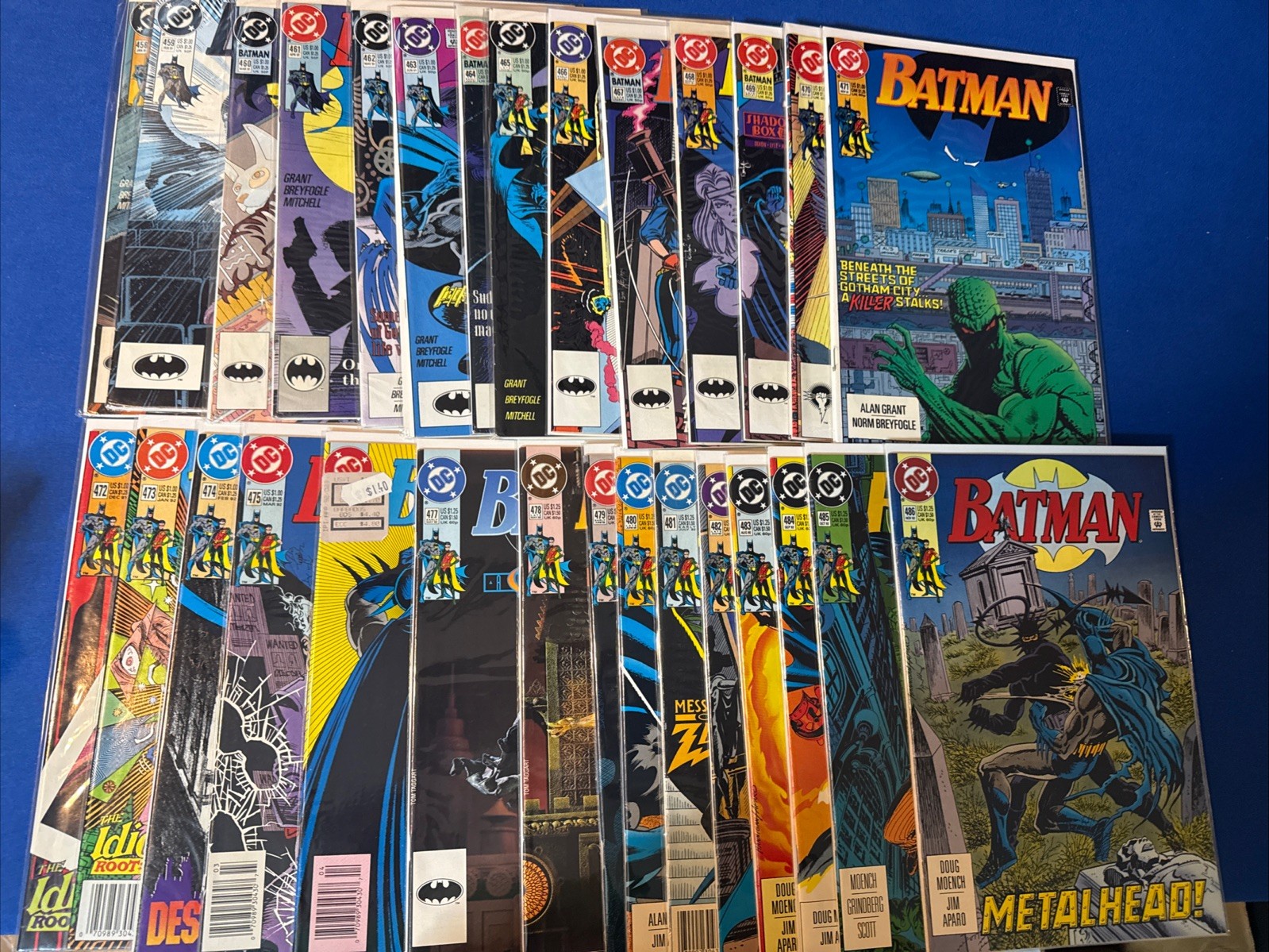 Batman #458-486 + Newsstand Variants (DC, 1991) Alan Grant, Chuck Dixon, VF/NM