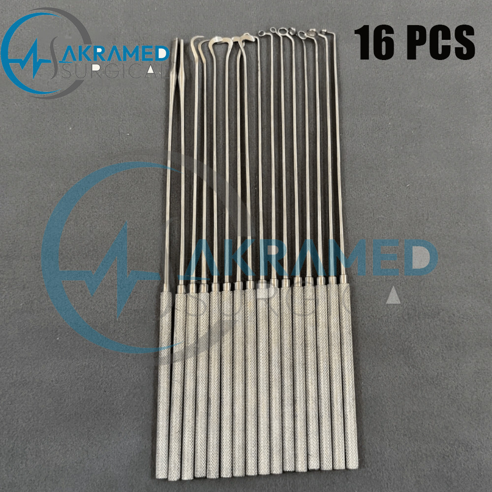 Neuro Hardy Pituitary Curettes Set Of 16 Transsphenoidal Surgical Instruments