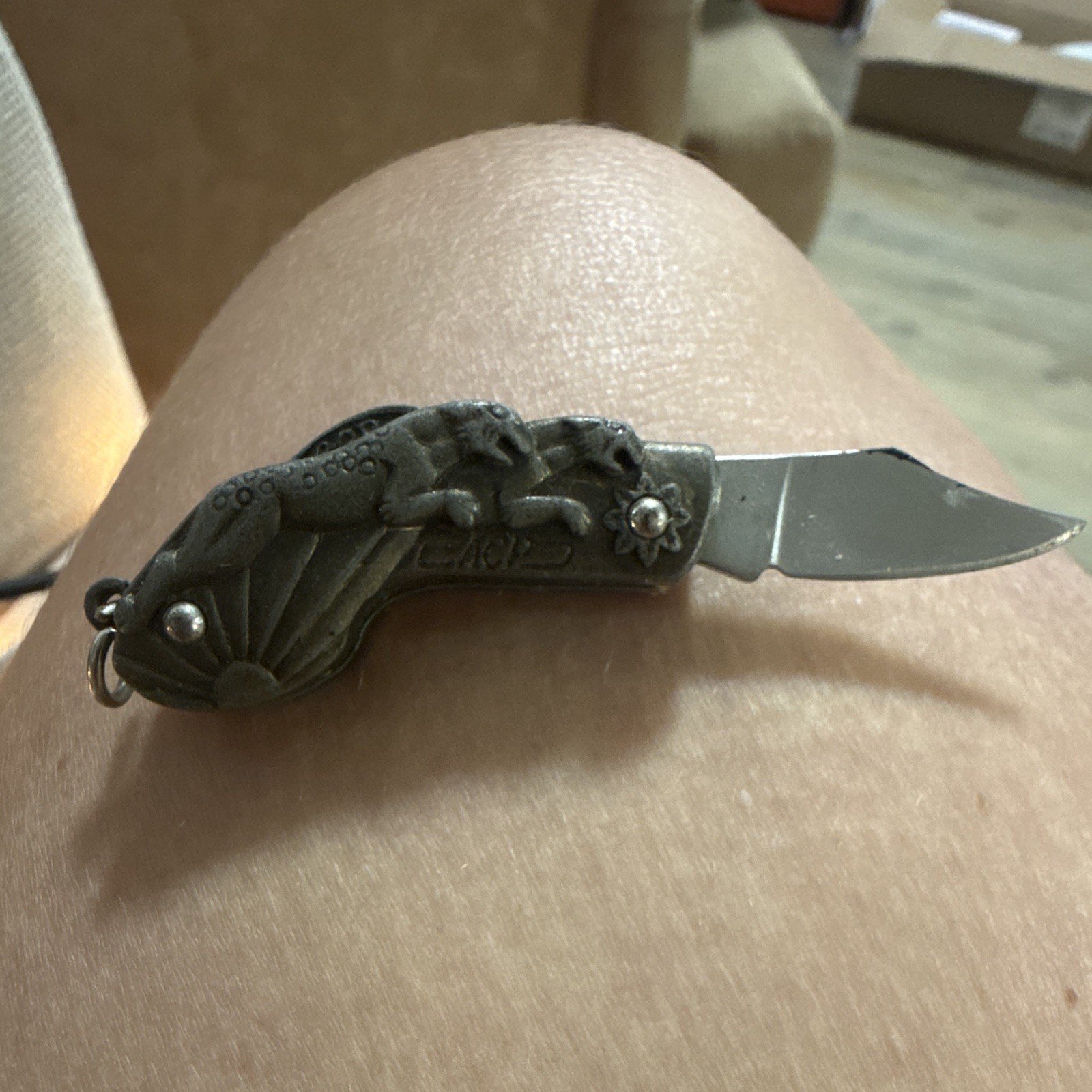 Vintage Tiger Small Knife Folding Pocket Blade Japan Stainless Vintage Tiger Small Knife Folding Pocket Blade Japan Stainless