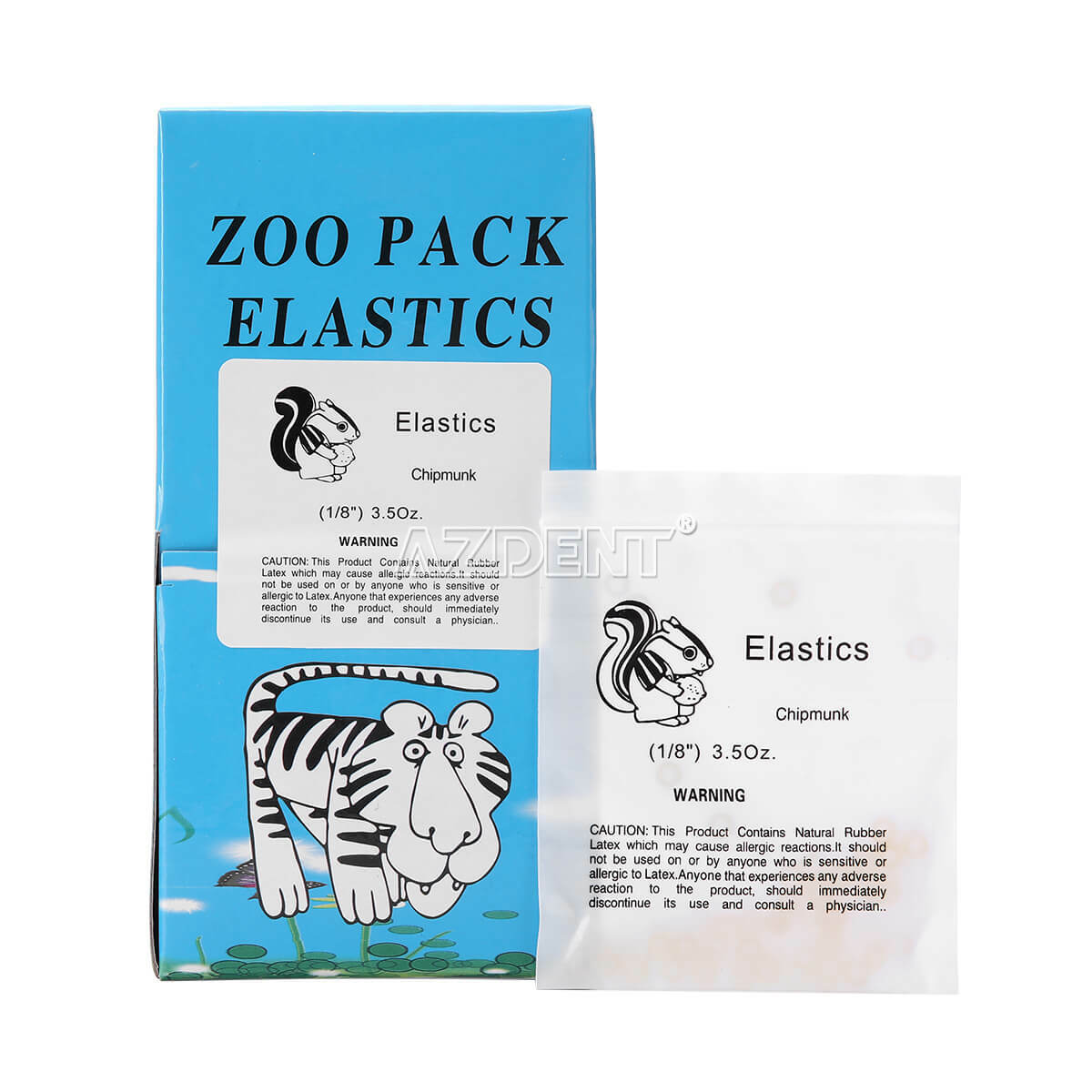 AZDENT Bandas Elásticas Ortodoncia Látex Elásticos Dental  Elastics Rubber Bands