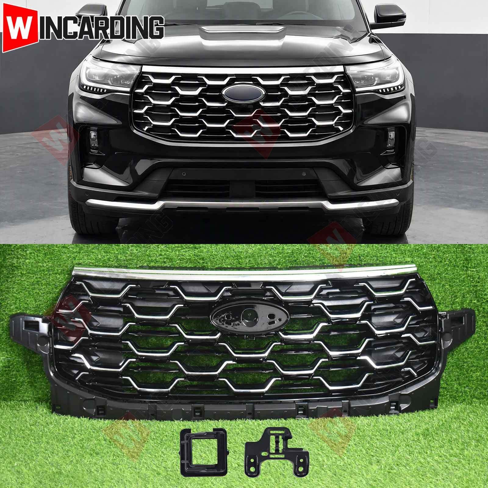 For 2025 2026 Ford Explorer Platinum Front Bumper Upper Grille Grill Assembly