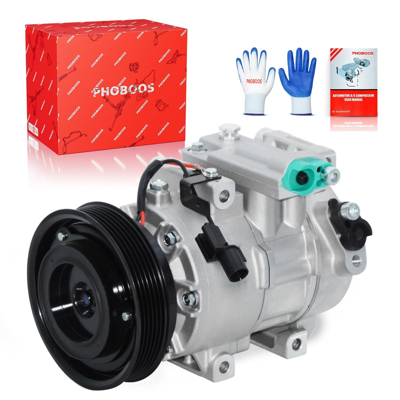 PHOBOOS A/C Compressor with Clutch Hyundai Accent 2012-2014 CO 11360C