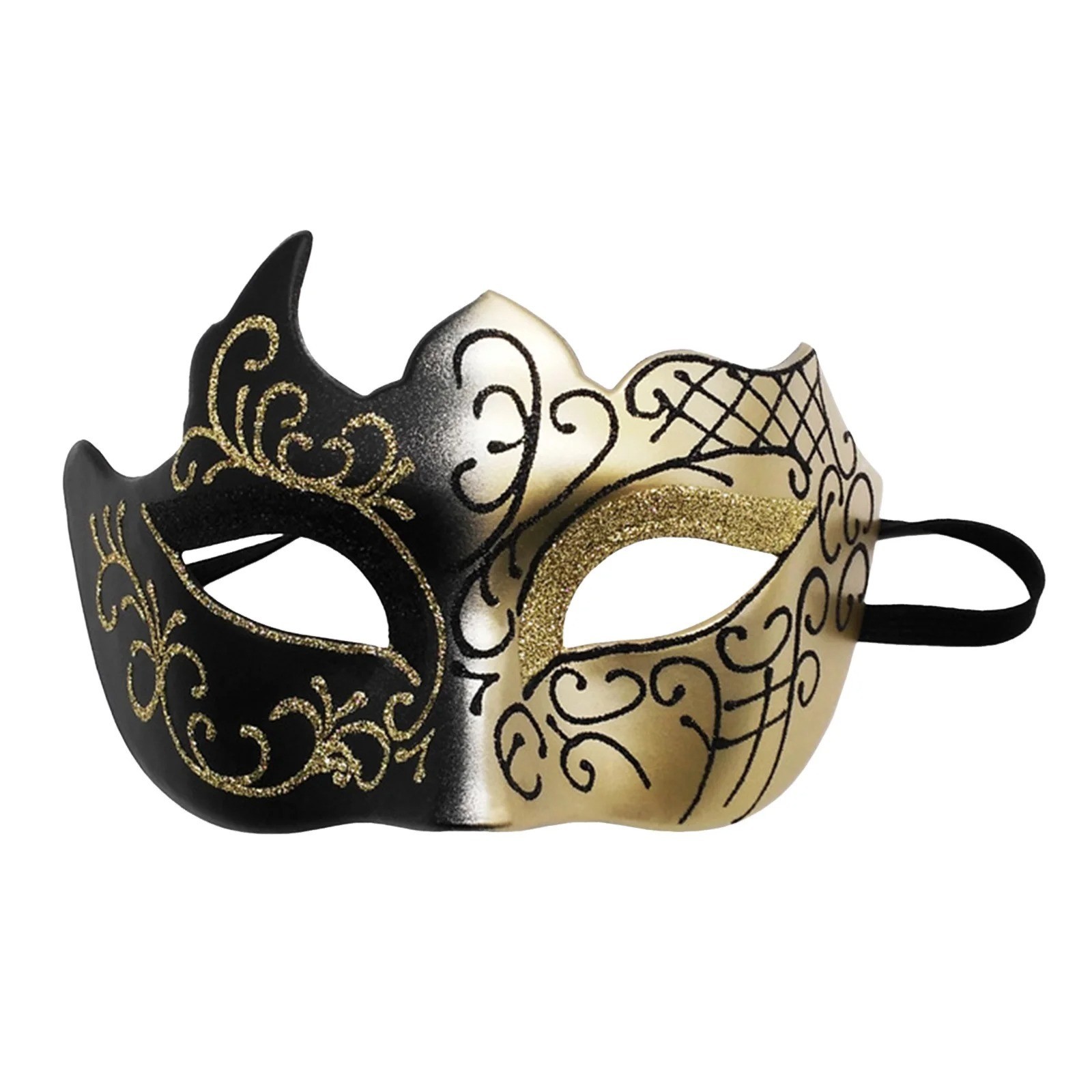 Men's Masquerade Mask Cosplay Party Mask Elastic Strap Carnival Costume Fancy Dr
