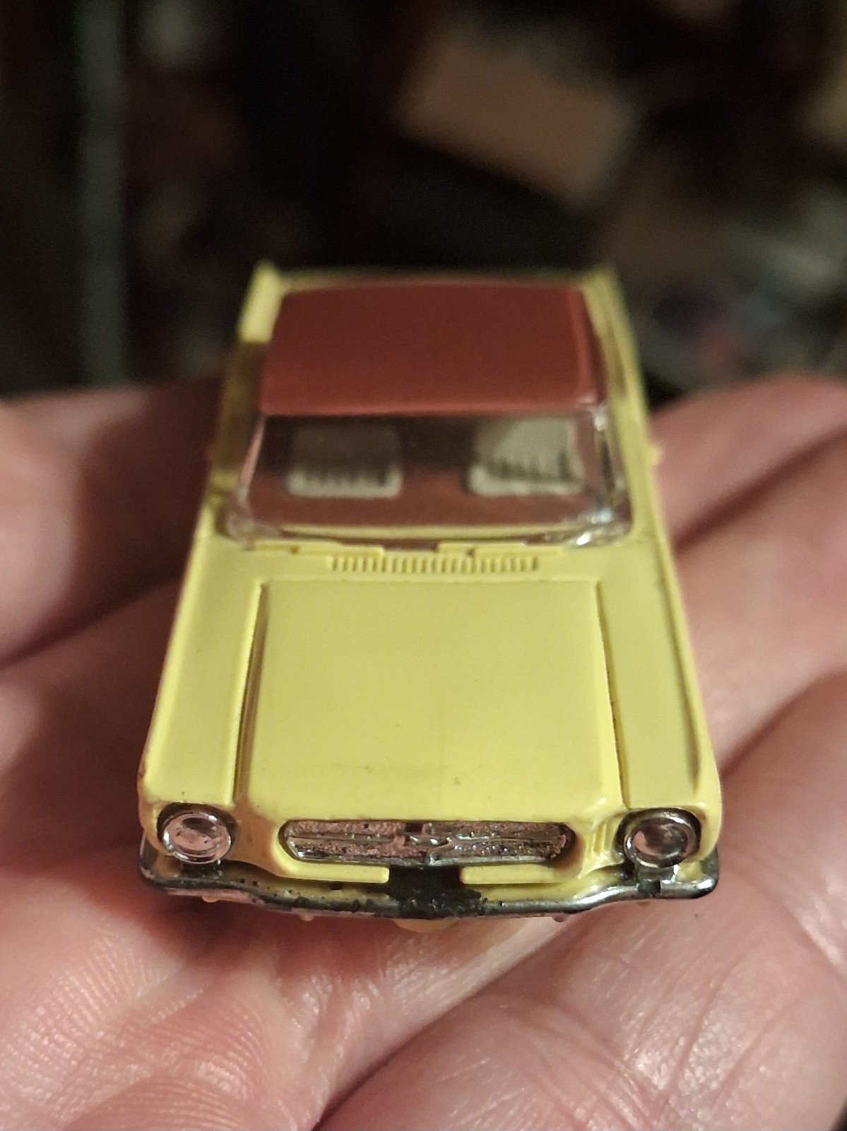 Aurora T Jet # 1372 Yellow/Brown Mustang Hardtop Runner Body Aurora T Jet # 1372 Yellow/Brown Mustang Hardtop Runner Body