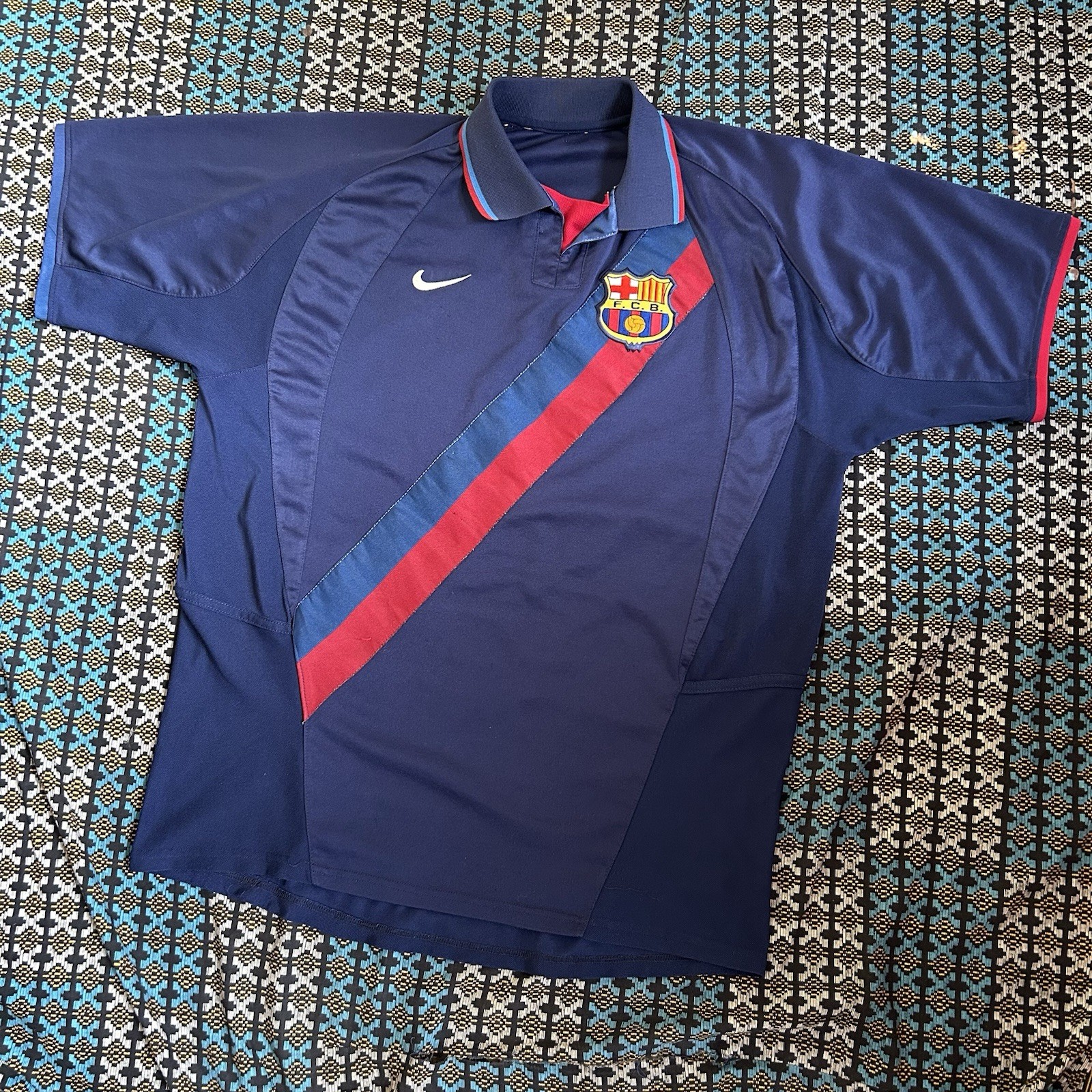 Vintage 2002/03 Nike FC Barcelona Away (Authentic) Football Jersey Size L