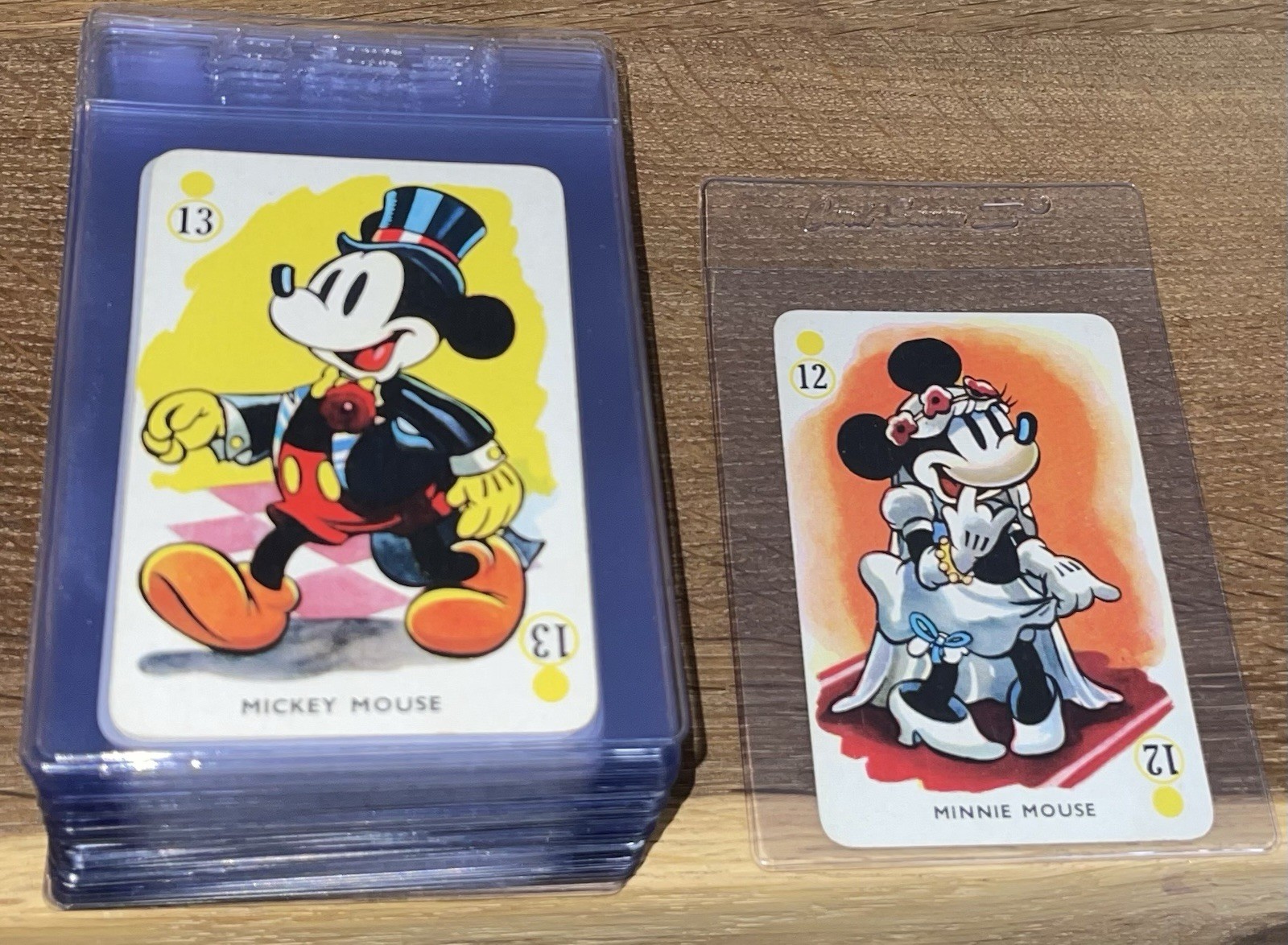 1939 Disney Castell Bros. Mickey Mouse Mickey’s Fun Fair Blue 44 Card Set RARE