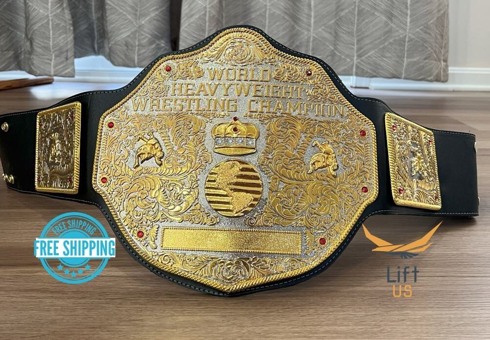 BIG GOLD World Heavyweight Championship Replica Tittle Belt Adult 6MM DieCasting BIG GOLD World Heavyweight Championship Replica Tittle Belt Adult 6MM DieCasting