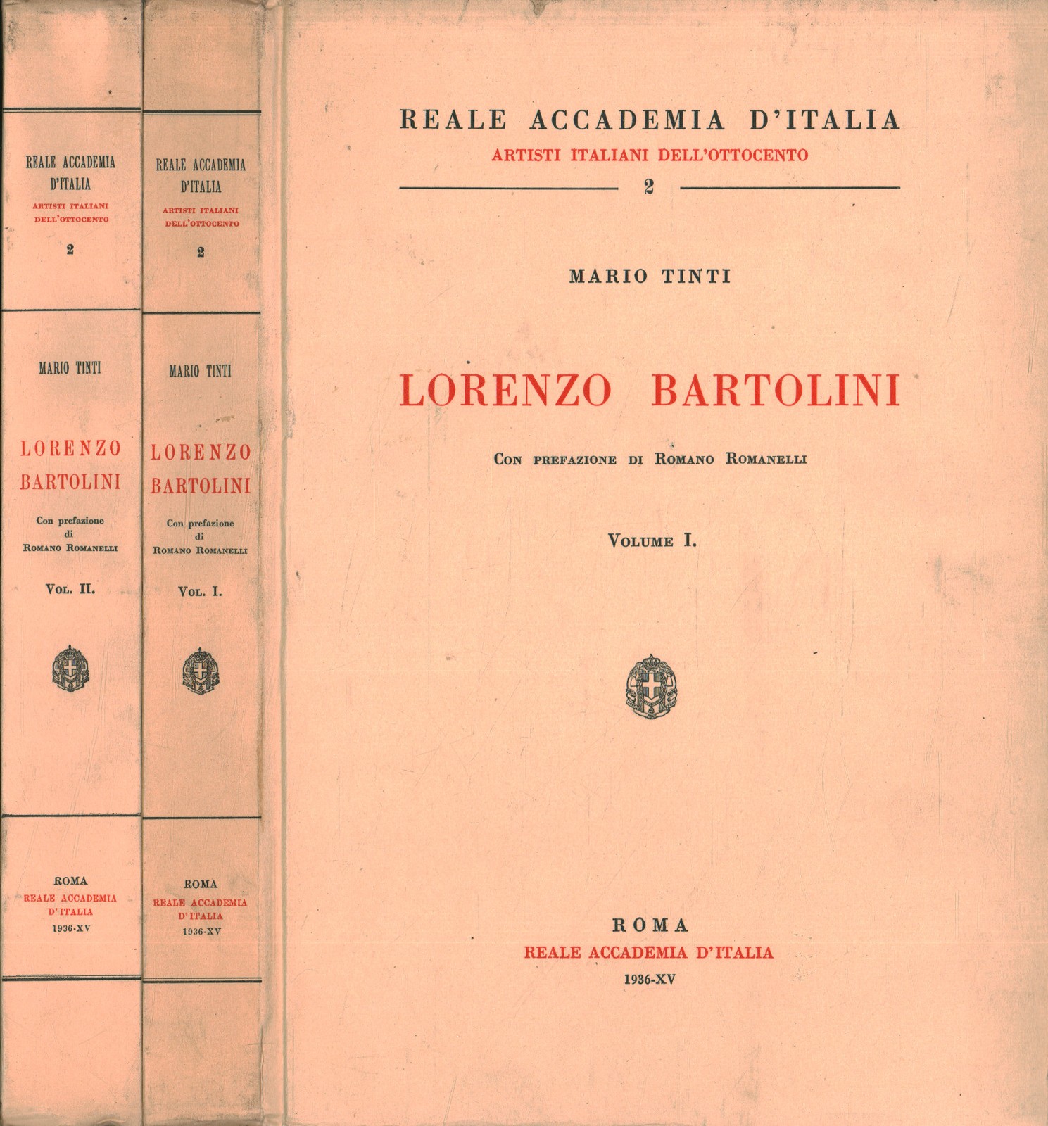 Lorenzo Bartolini (2 Volumi) - Mario Tinti (Reale Accademia d\'Italia) [1936]