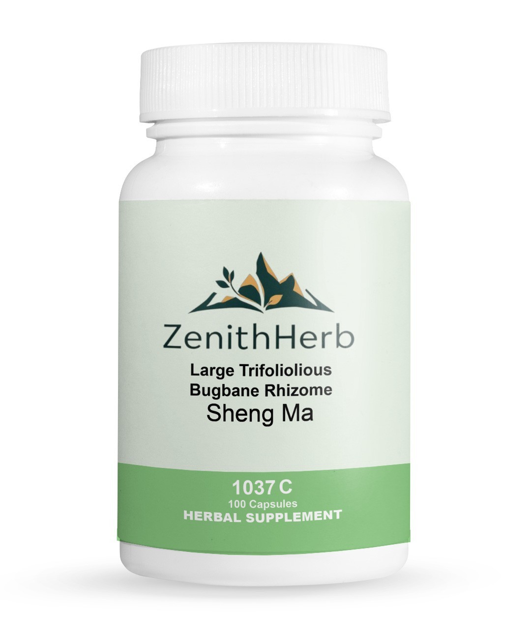 ZenithHerb Sheng Ma, Large Trifoliolious Bugbane Rhizome, 200 Count Capsules