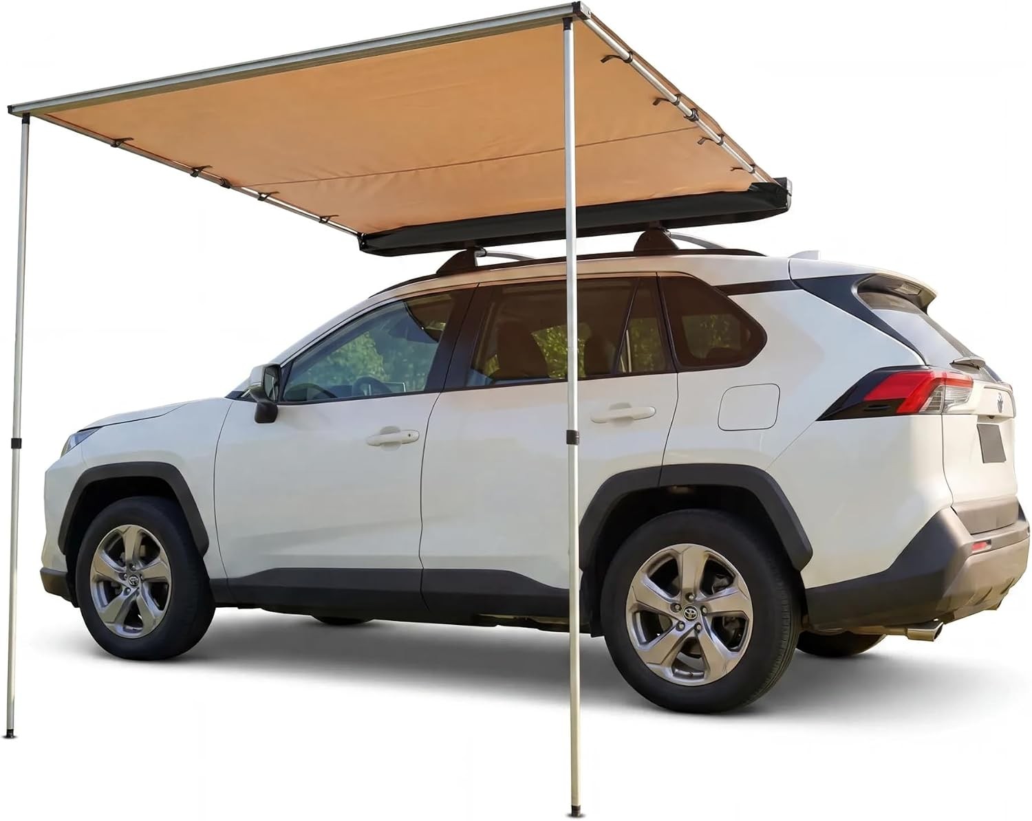 4.9\'x6.6\'ft Car Side Awning Tent Roof Rack Pull-Out for Camping & Overland