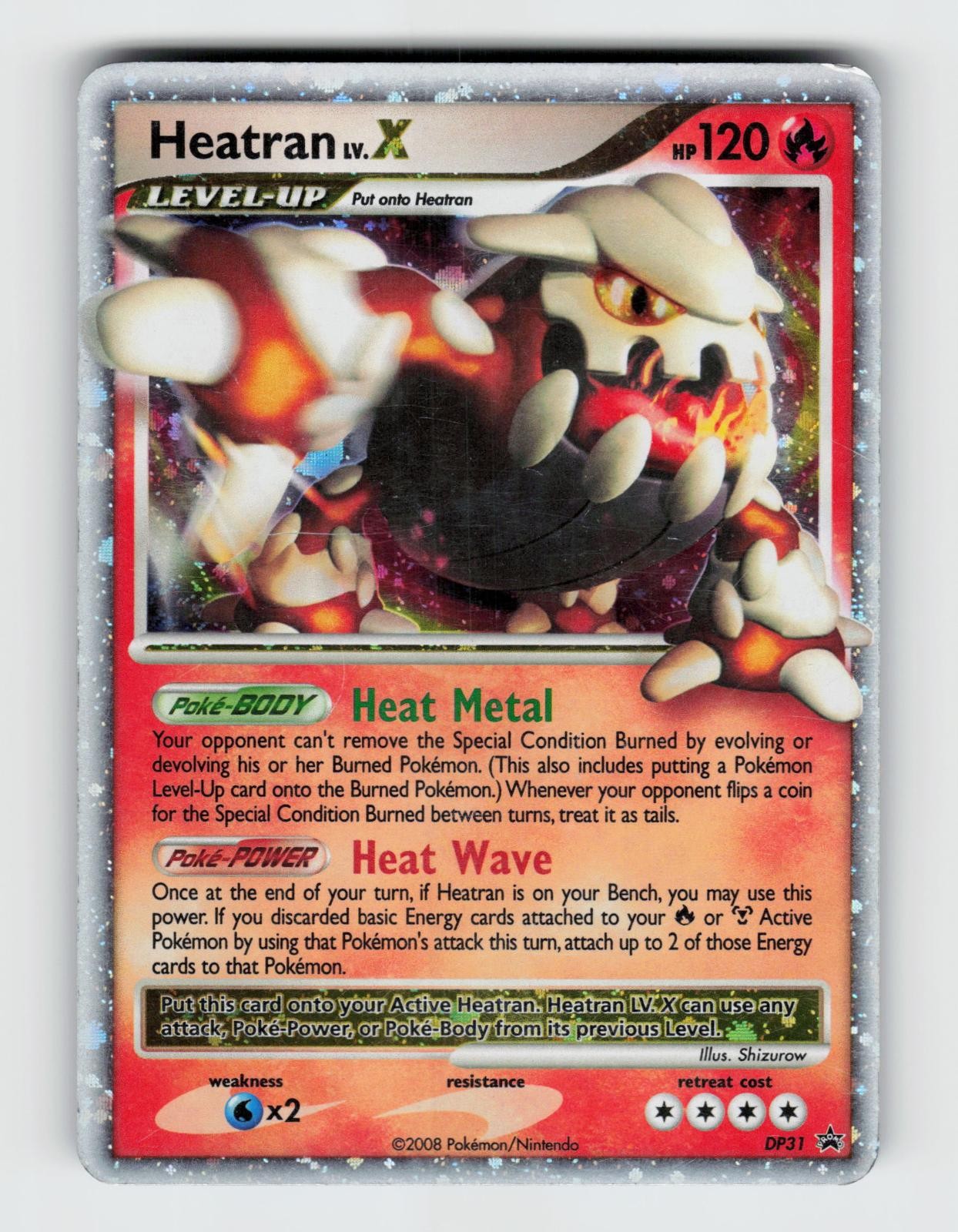 Heatran LV.X DP31 Holo Promo Diamond and Pearl Promos Pokemon MP Shizurow