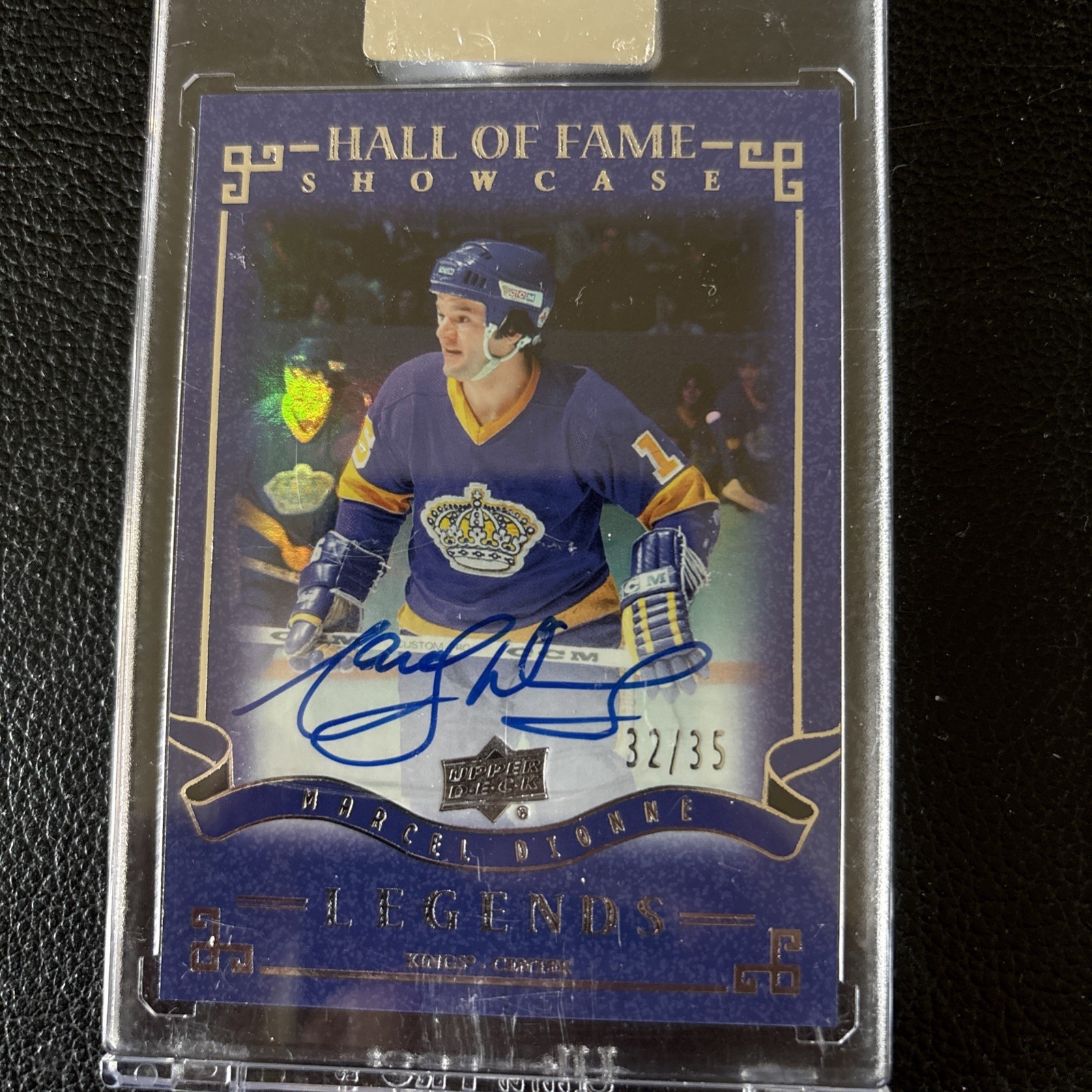 2020-21 UD Clear Cut Hall of Fame Legends Auto #/35 Marcel Dionne #HHF-DI SP