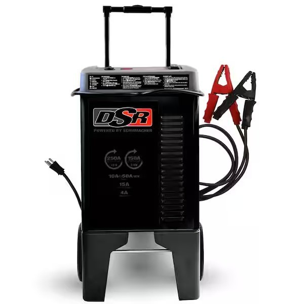 Schumacher DSR ProSeries Wheeled Automatic 250A Car Battery Charger, Maintainer