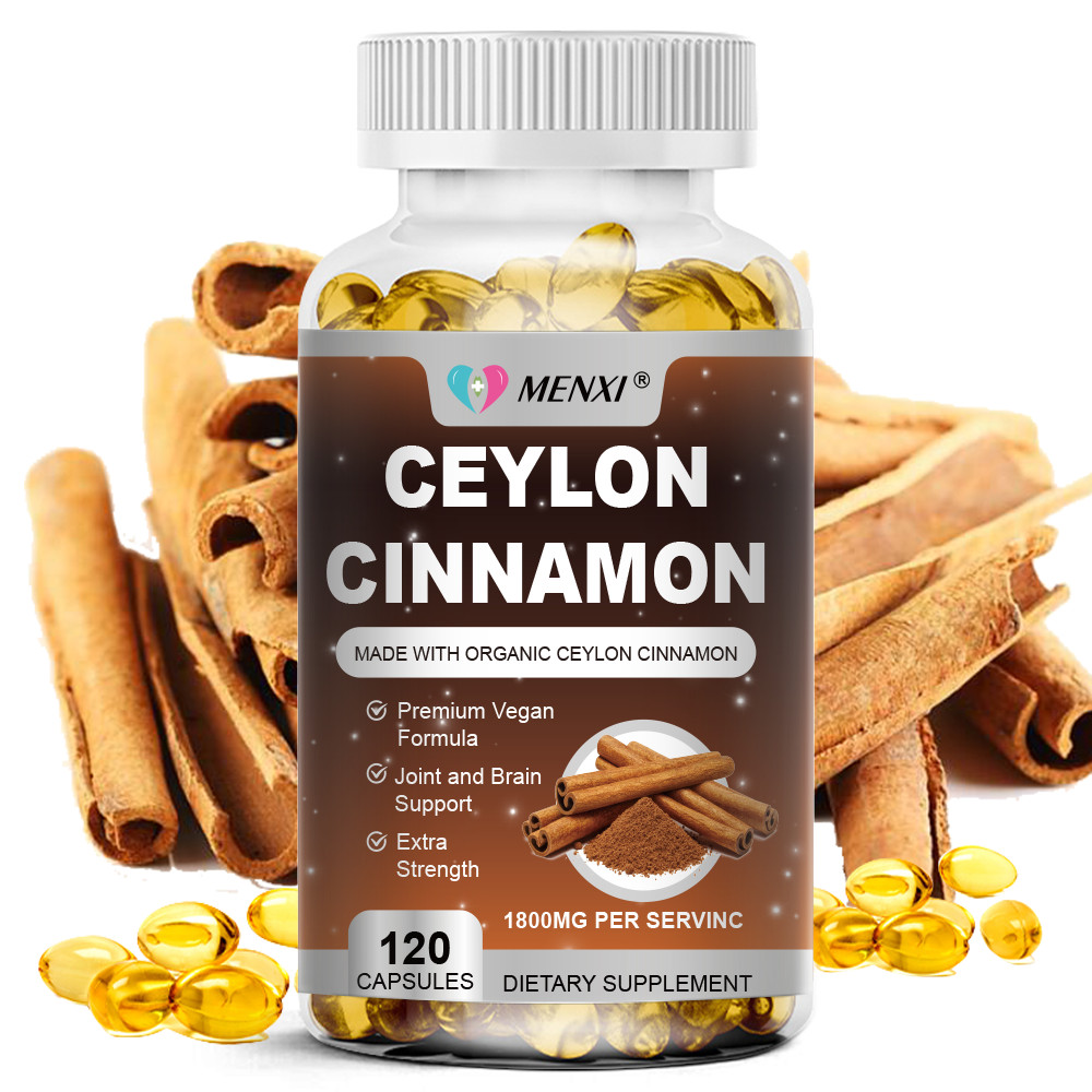 Organic Ceylon Cinnamon Capsules 1800mg - Highest Potency Blood Sugar Support Organic Ceylon Cinnamon Capsules 1800mg - Highest Potency Blood Sugar Support