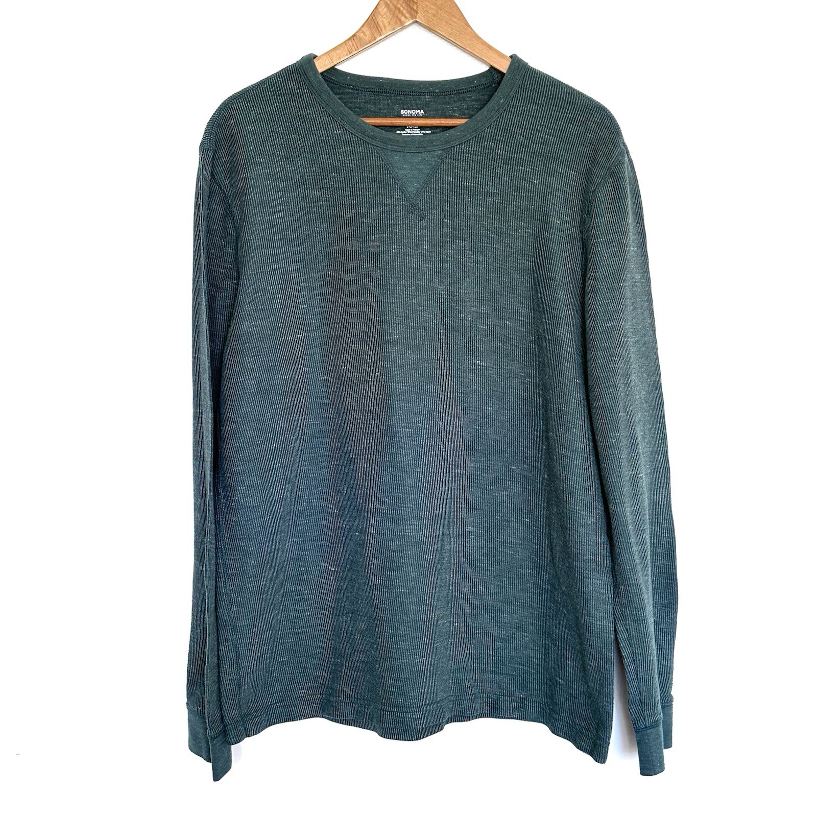 Sonoma Shirt Men’s XXL Green Long Sleeve Pullover Round Neck Top Sonoma Shirt Men’s XXL Green Long Sleeve Pullover Round Neck Top