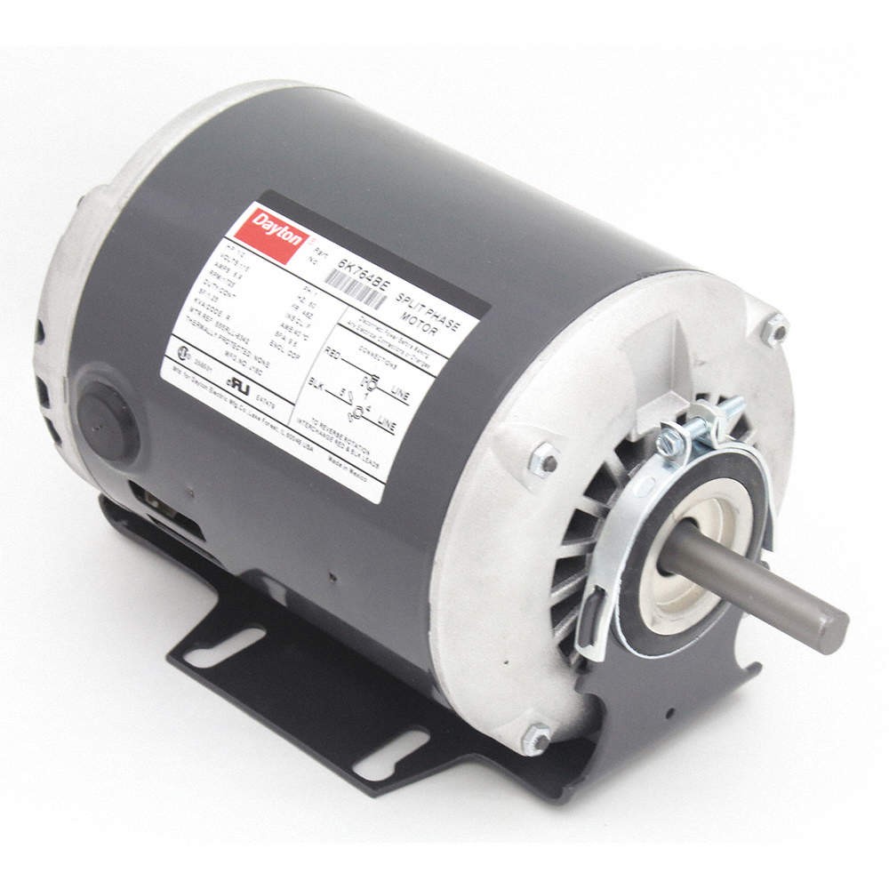 DAYTON 6K764 GP Motor,1/2 HP,1,725 RPM,115V AC,48Z 6K764