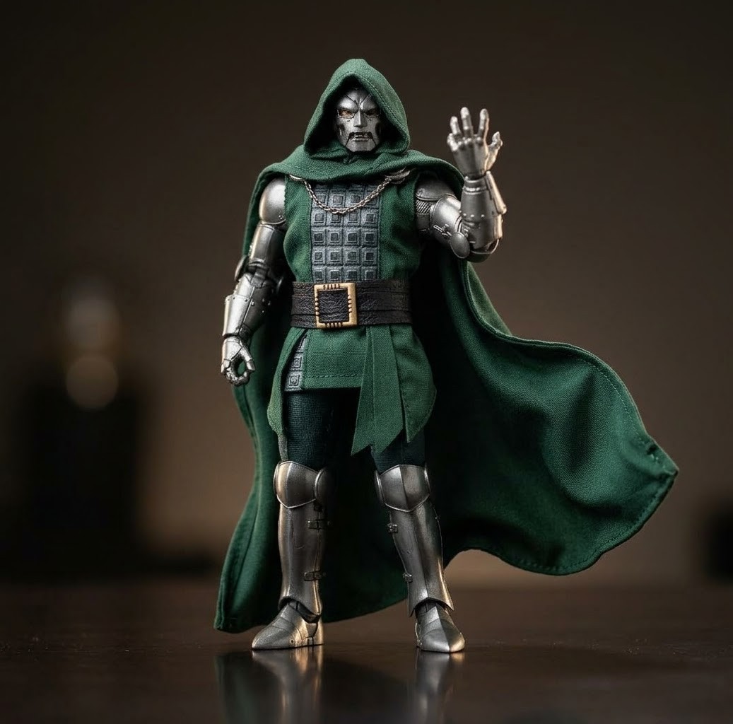 U.S Duty Free 1/12 Custom Marvel Doctor Victor Von Doom Movie Set Soft Goods