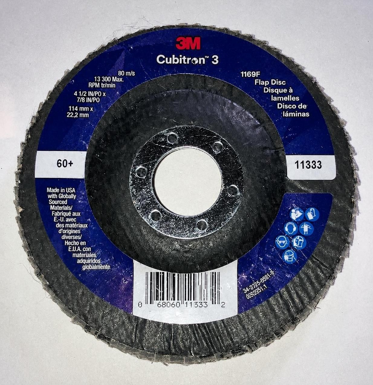 3M Cubitron 3 1169F Flap Disk. 10 Pack 3M Cubitron 3 1169F Flap Disk. 10 Pack
