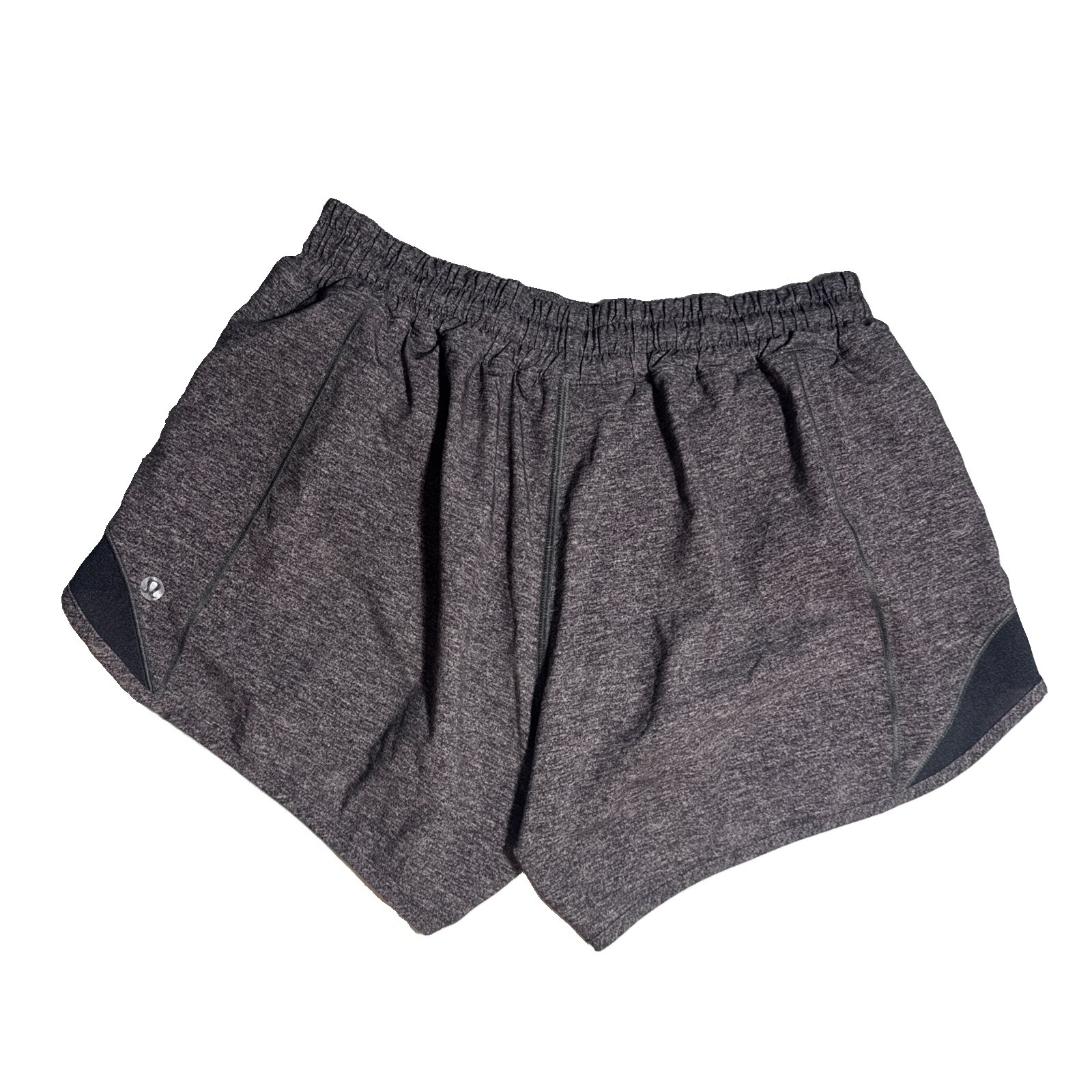 Lululemon Woman’s Hotty Hot Short Low-Rise Long 2.5” Gray Size 4 Lululemon Woman’s Hotty Hot Short Low-Rise Long 2.5” Gray Size 4