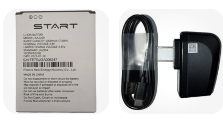 Consumer Cellular IRIS Flip OEM Kit – START SA3200 Battery + Wall Charger USB‑C