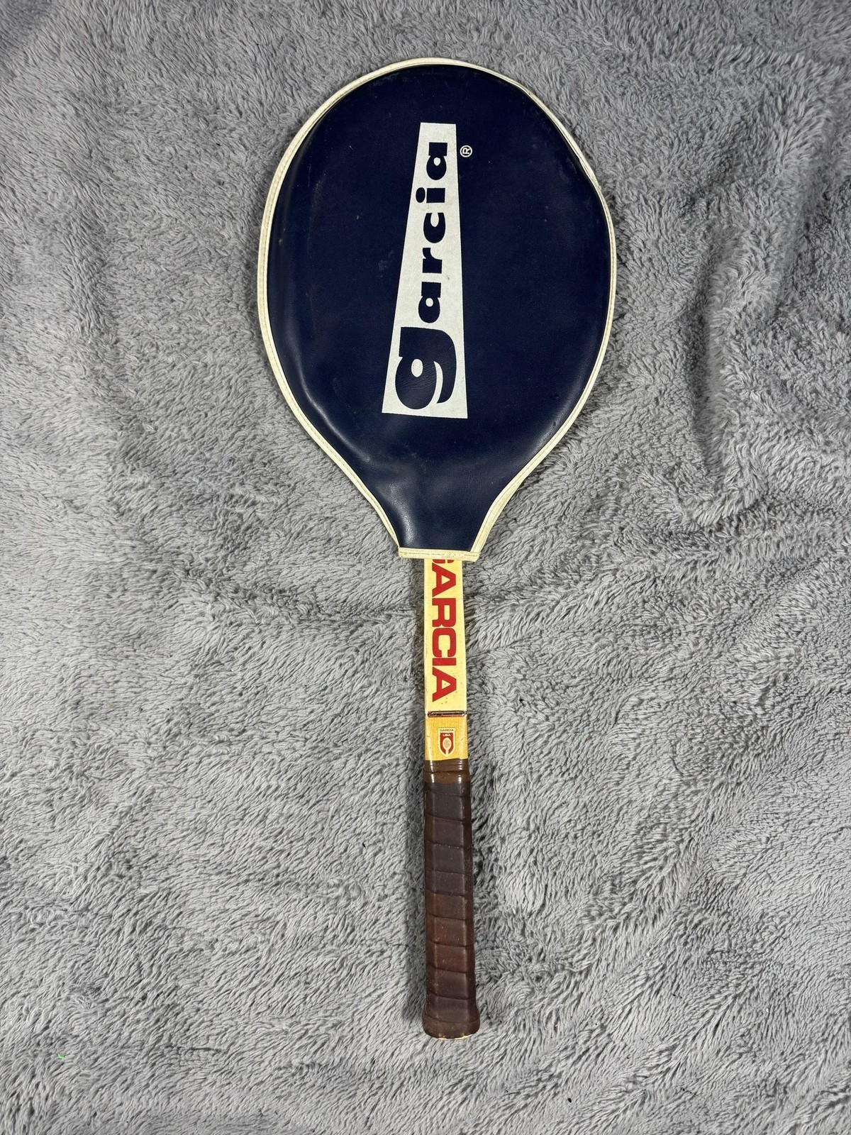 Vintage Garcia Harold Solomon Autograph 240 Pro Tennis Racquet Wood USA Cover