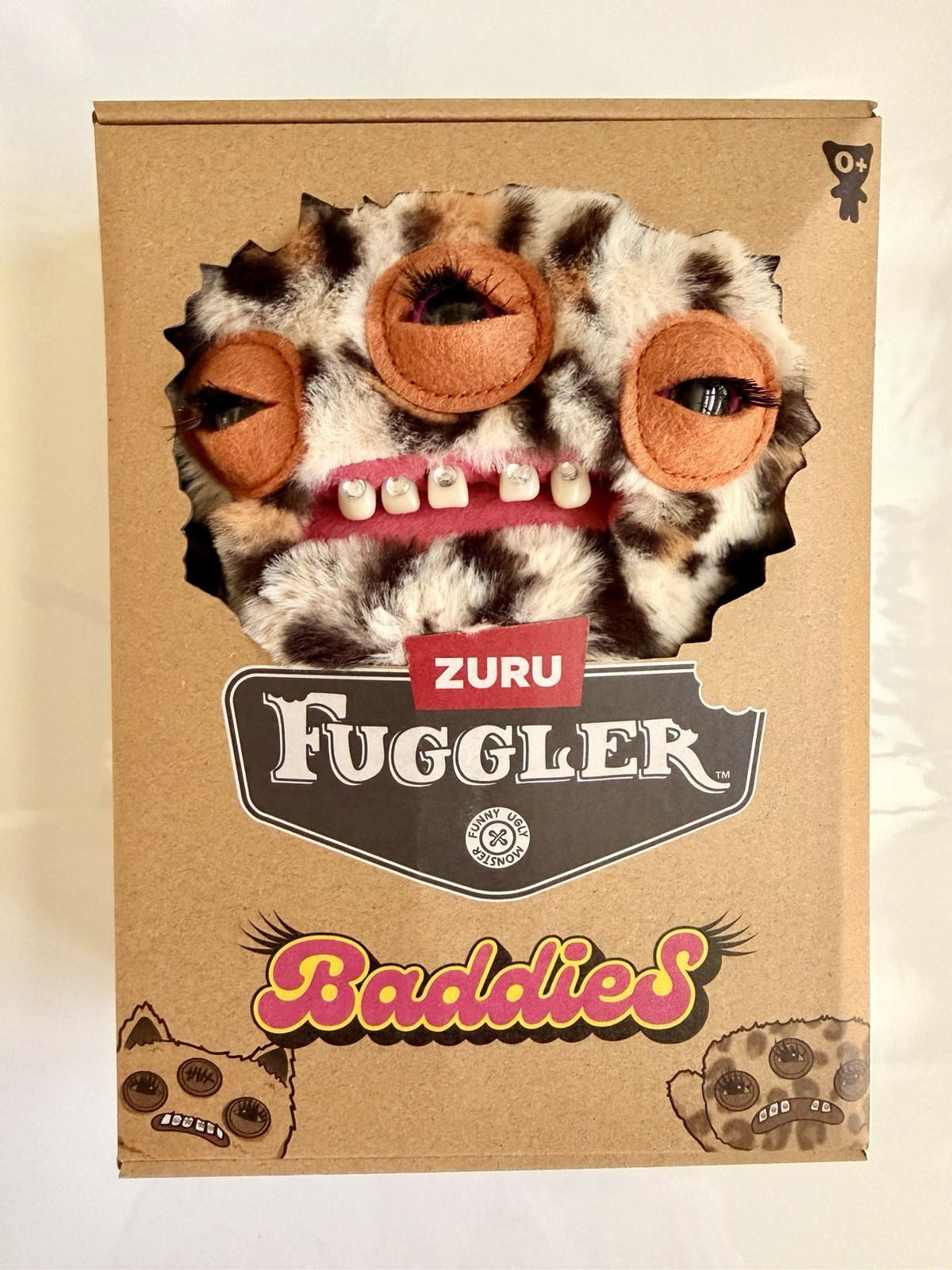 NEW ZURU Fuggler Baddies Annoyed Alien Leopard Funny Ugly Monster Plush Toy