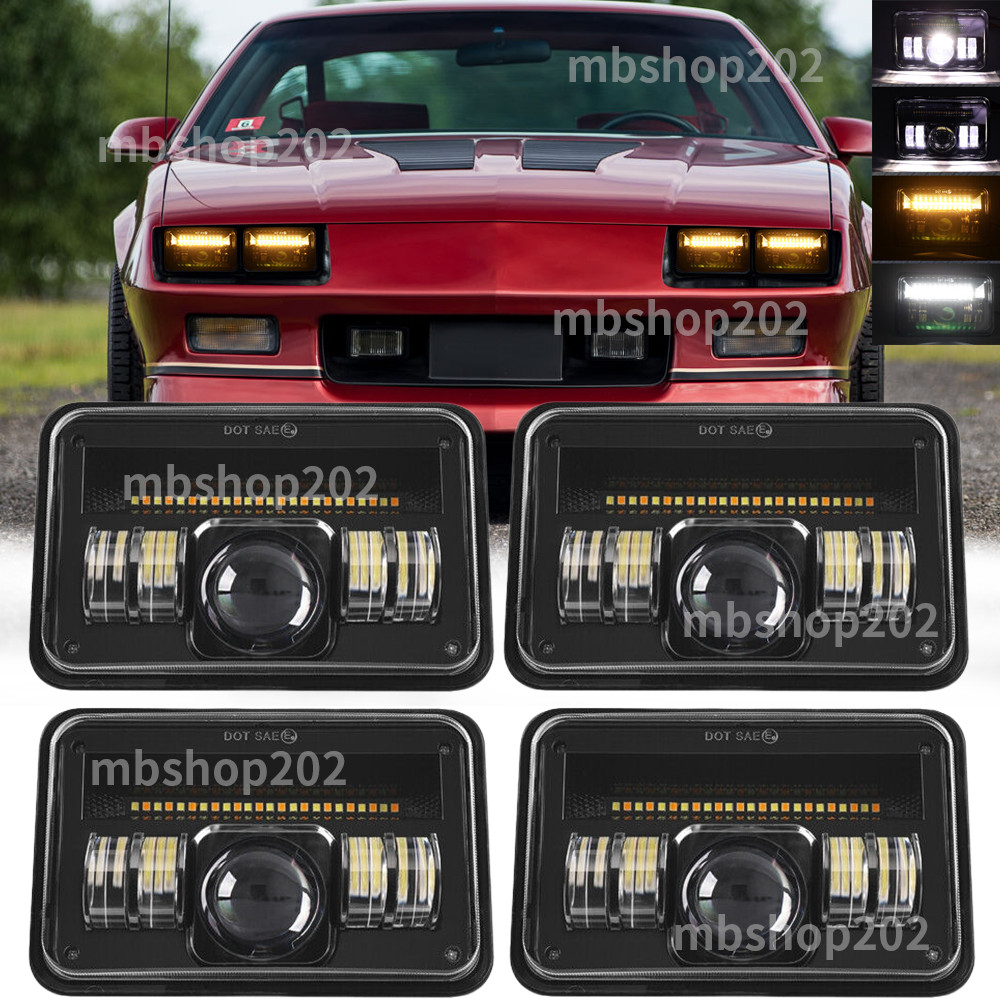 Fit Chevrolet Camaro RS Iroc-Z 1982-1992 4PCS 4x6\