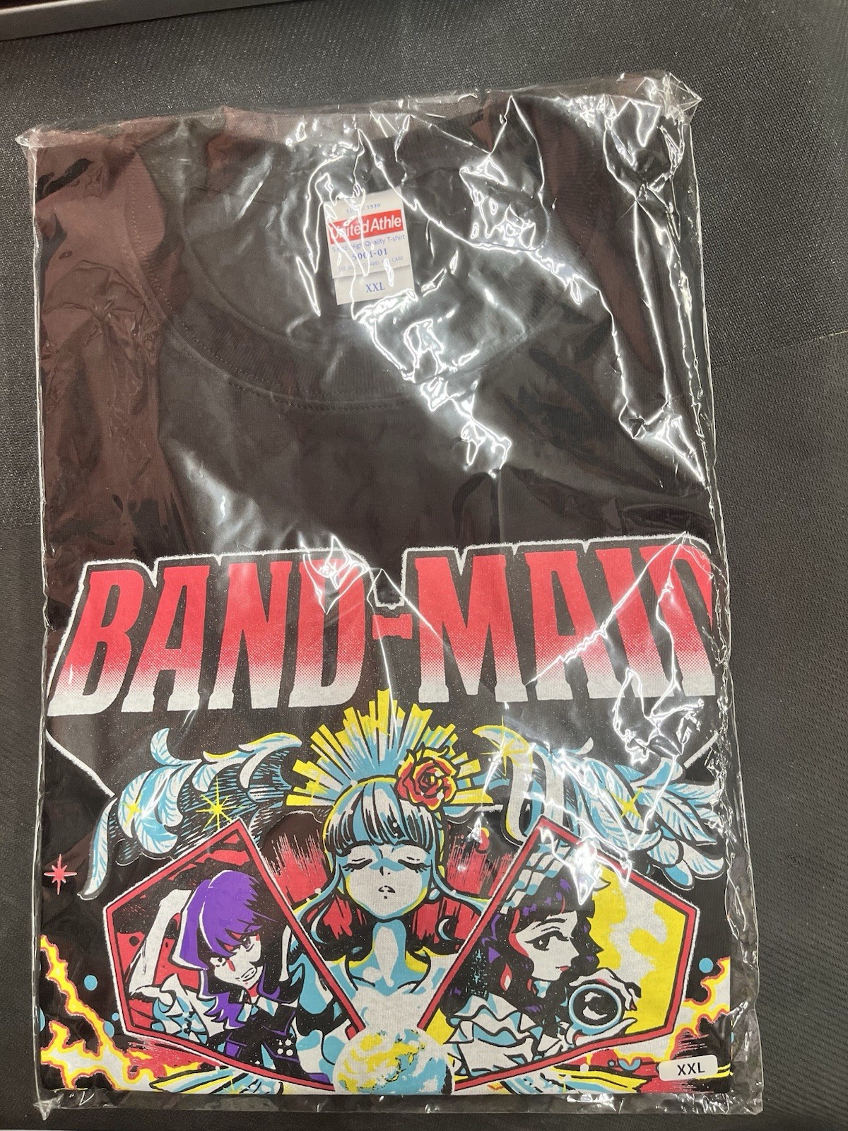 Band Maid Unleash Comic Book Style Black T Shirt XXL Size