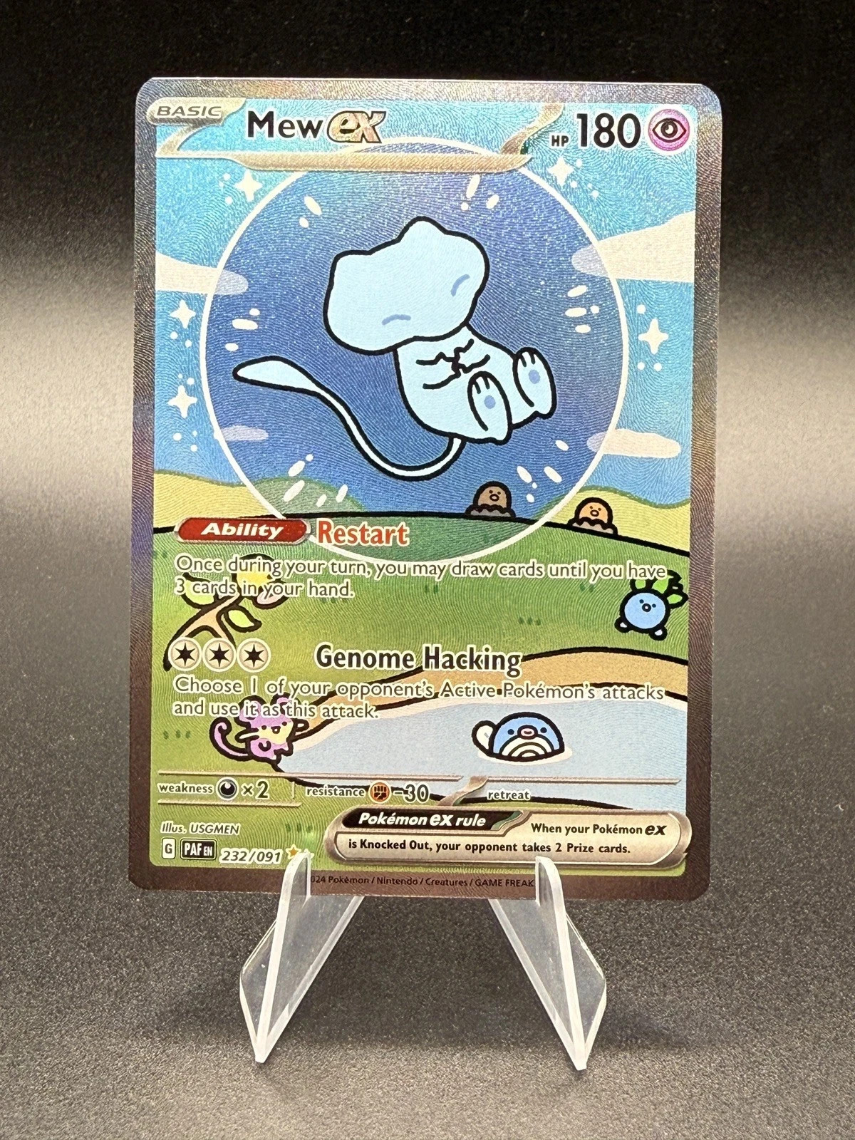 🫧 Mew EX 232/091 SIR English NM Paldean Fates Bubble Mew 🫧 🫧 Mew EX 232/091 SIR English NM Paldean Fates Bubble Mew 🫧