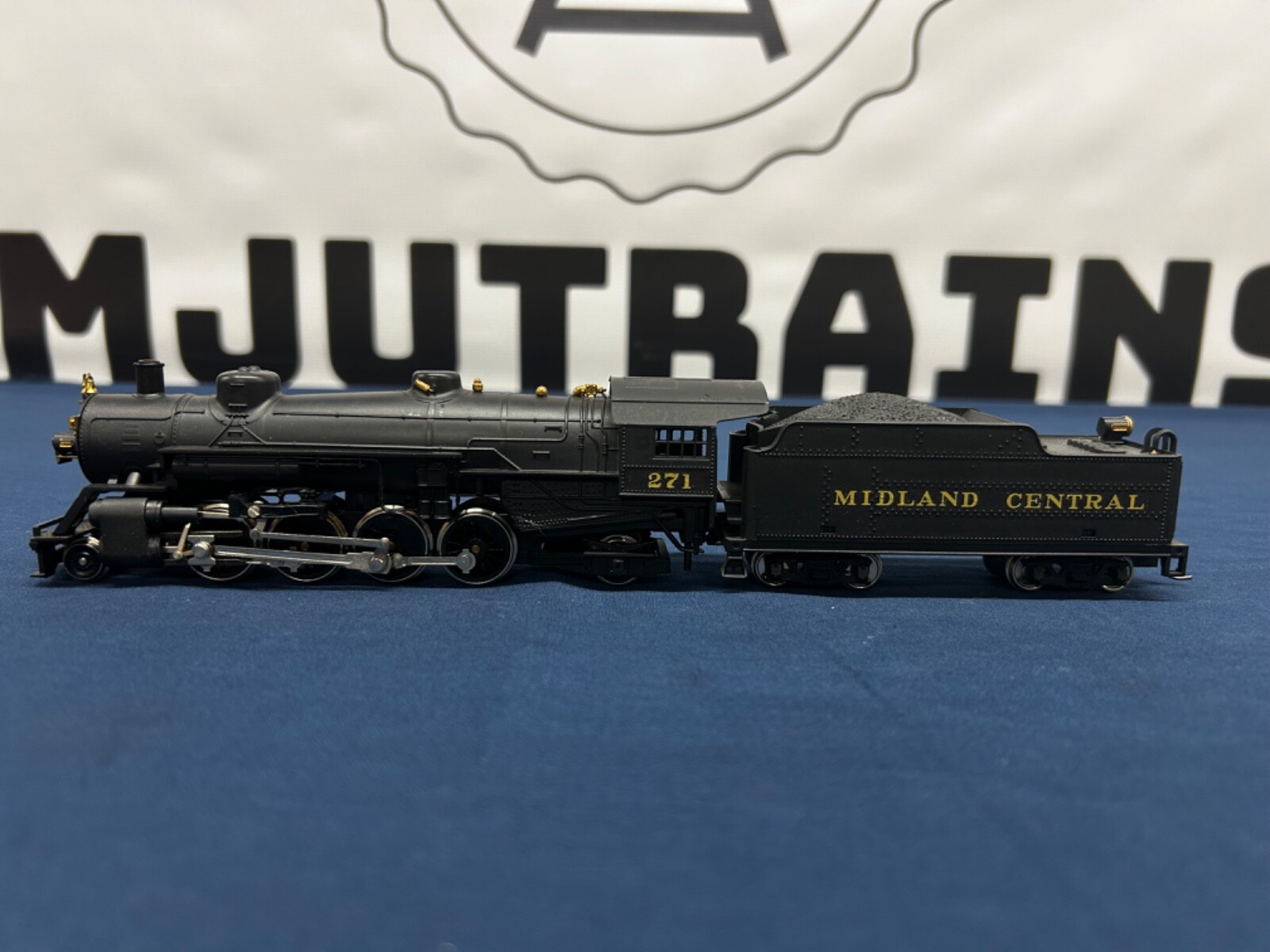 RSO Mehano HO Custom Midland Central #271 2-8-2 Mikado Steam Engine DC NO BOX