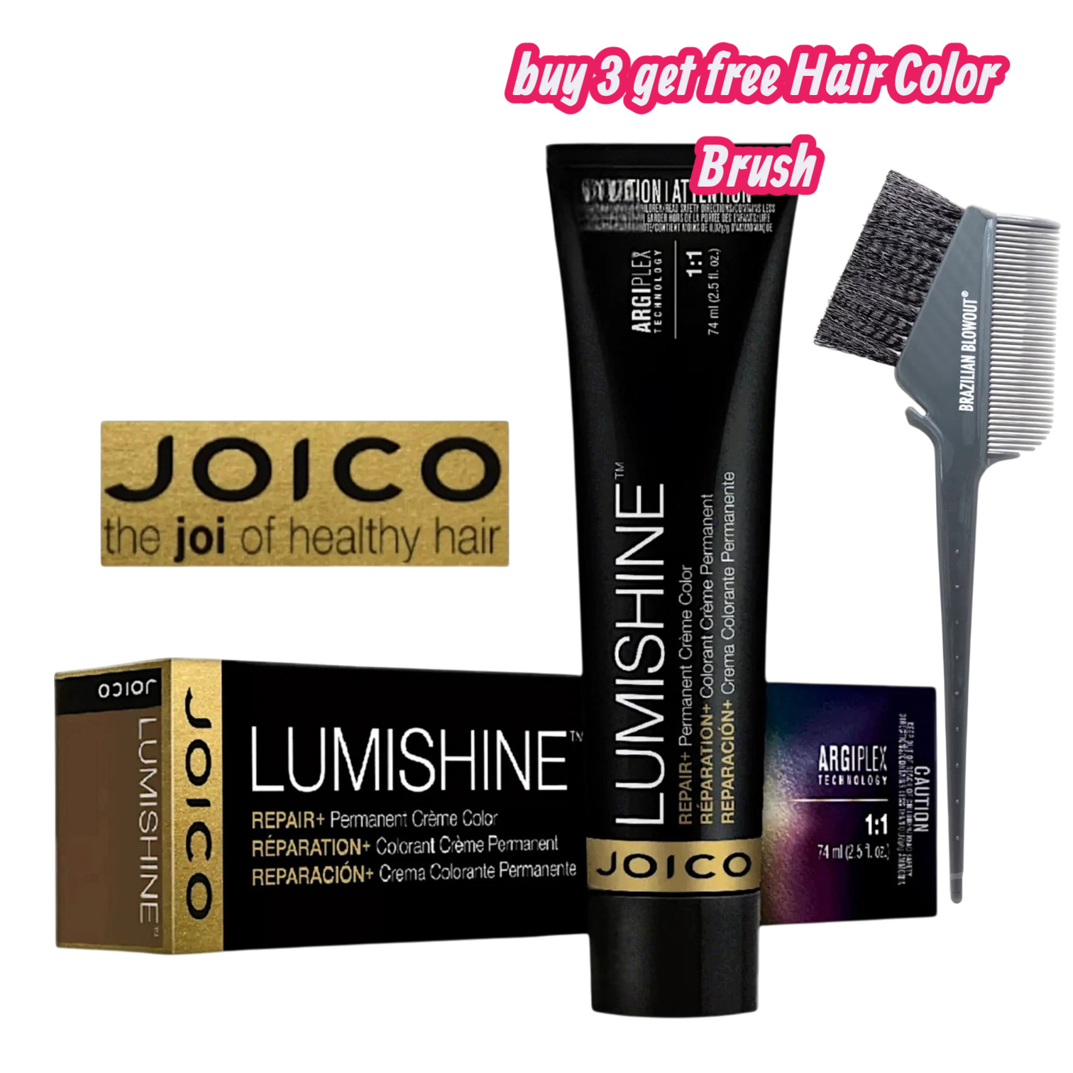 Joico Lumishine Repair Permanent Cream Hair Color 2.5 oz, Select your Shade Joico Lumishine Repair Permanent Cream Hair Color 2.5 oz, Select your Shade