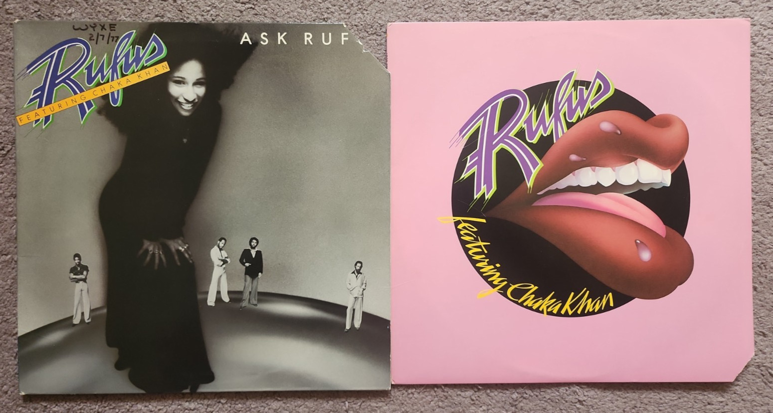 Rufus Featuring Chaka Khan Lot 2 Vinyl Self Titled And Ask Rufus EX/VG+ Promo WL