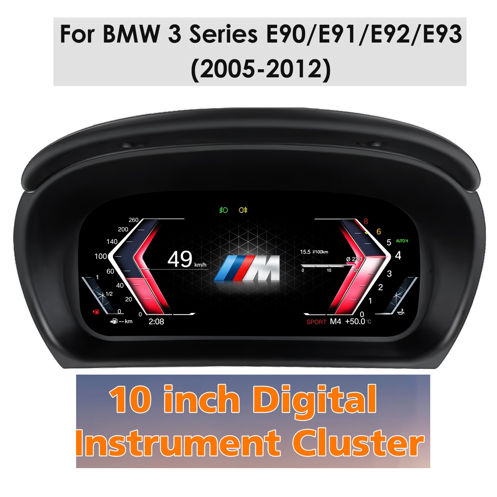 For BMW 3 Series E90/E91/E92/E93 2005-2012 Car LCD Digital Dashboard Instrument