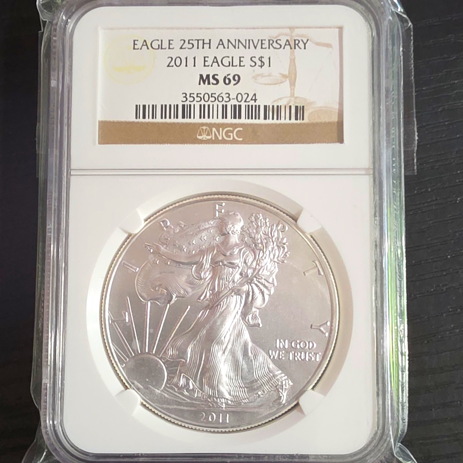 U.S. Mint 2011 American Silver Eagle 25th anniversary ms69 U.S. Mint 2011 American Silver Eagle 25th anniversary ms69