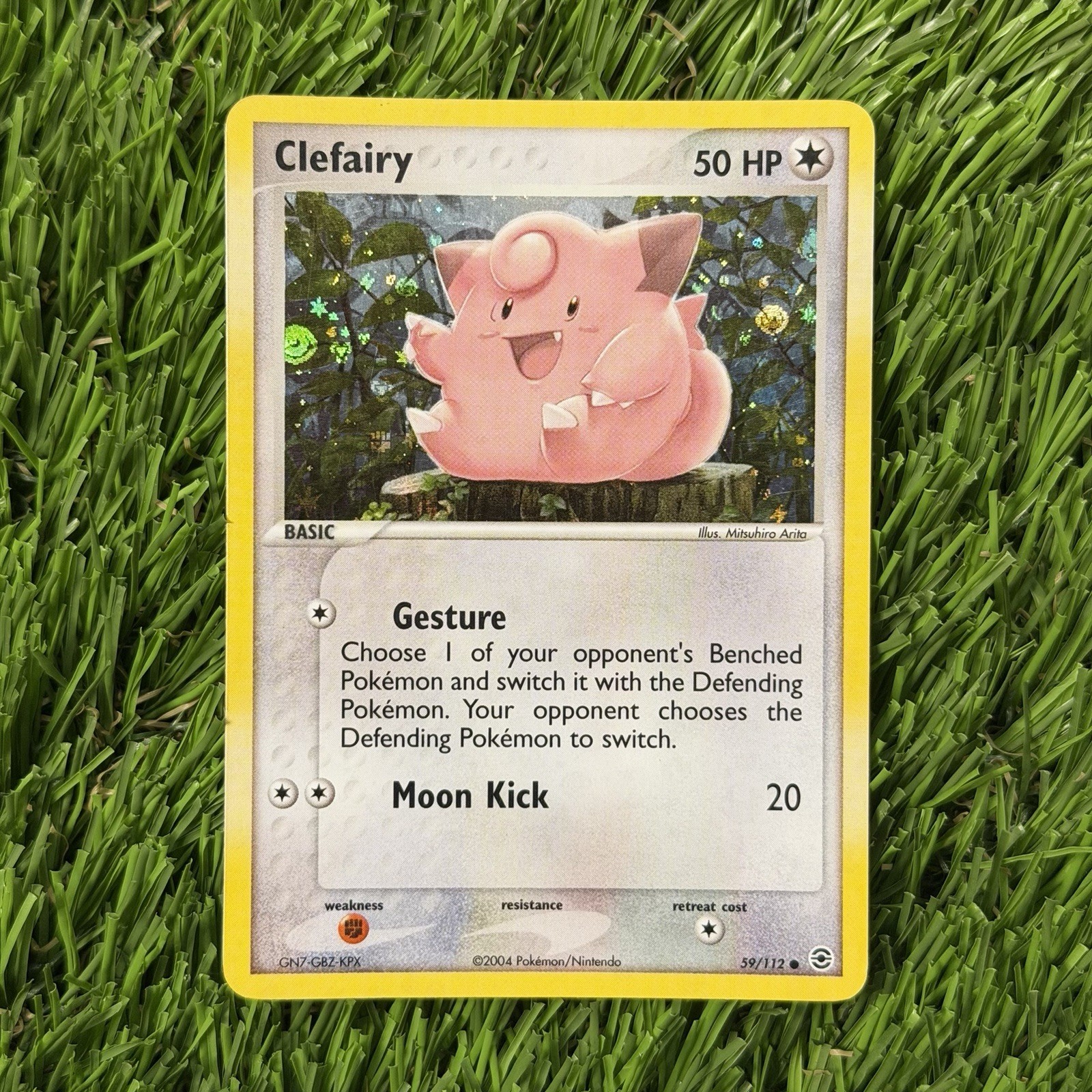 Clefairy 59/112 EX FireRed & LeafGreen Reverse Holo LP Clefairy 59/112 EX FireRed & LeafGreen Reverse Holo LP
