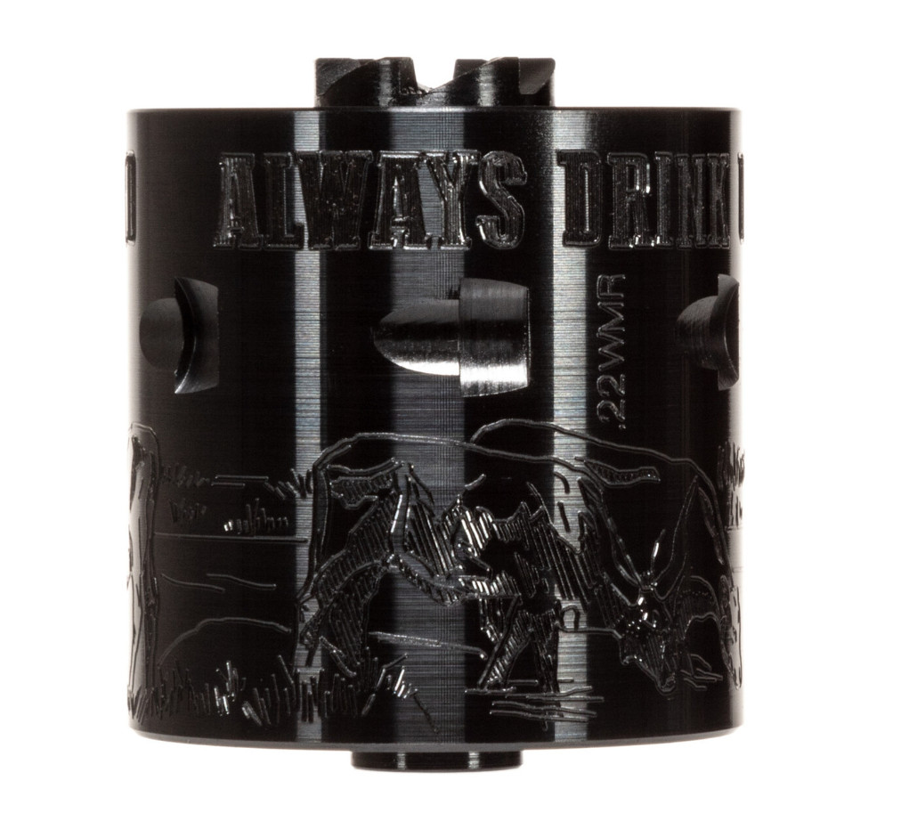 Heritage Rough Rider 22WMR Cylinder Engraved Always Drink Upstream From The Herd