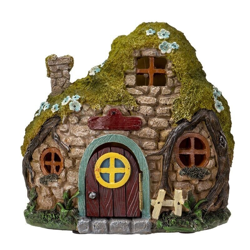 PT Fairy Garden Mini Fairy Cottage with LED Lights PT Fairy Garden Mini Fairy Cottage with LED Lights