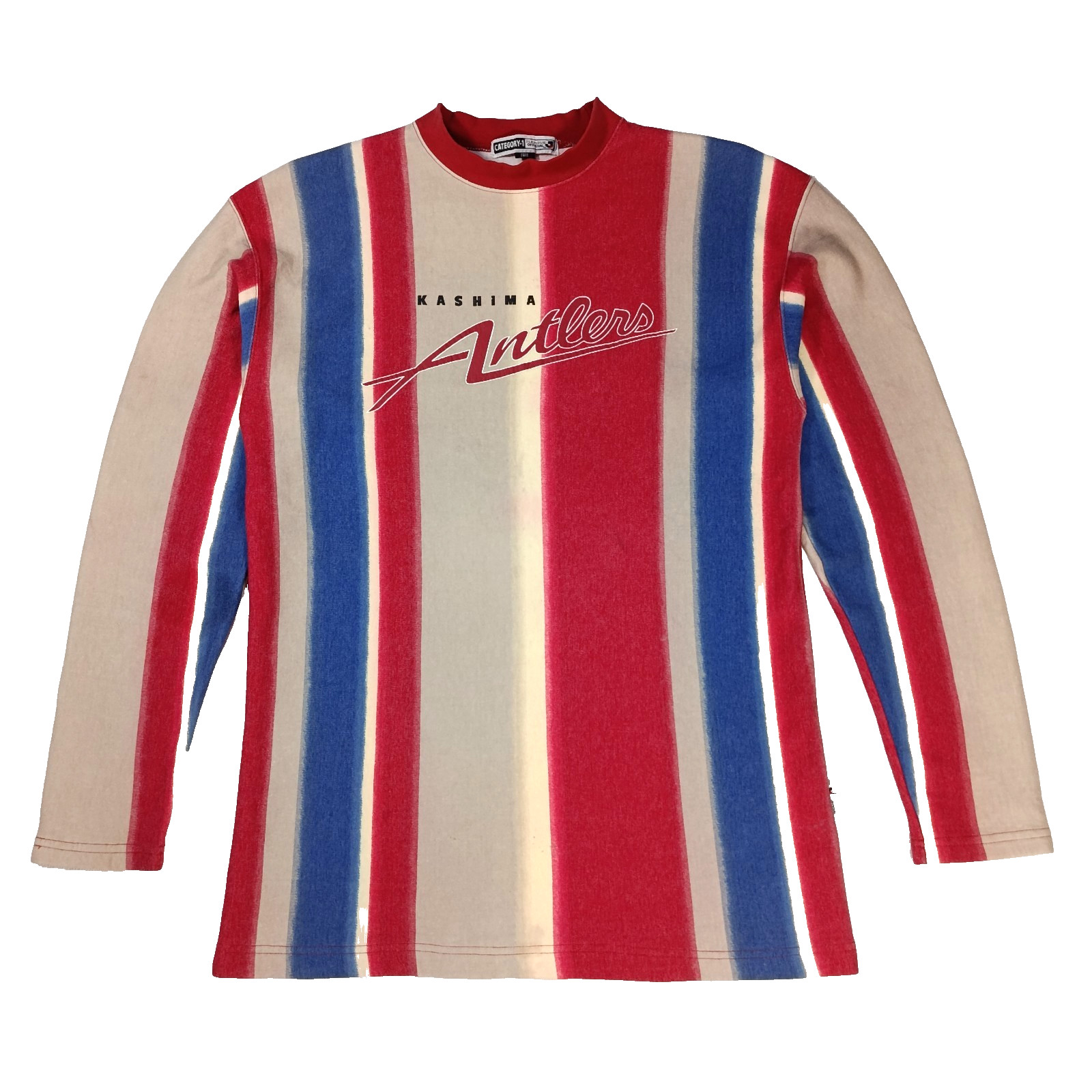 RARE Vintage 90s Kashima Antlers Long Sleeve Sweatshirt Striped J-League Free