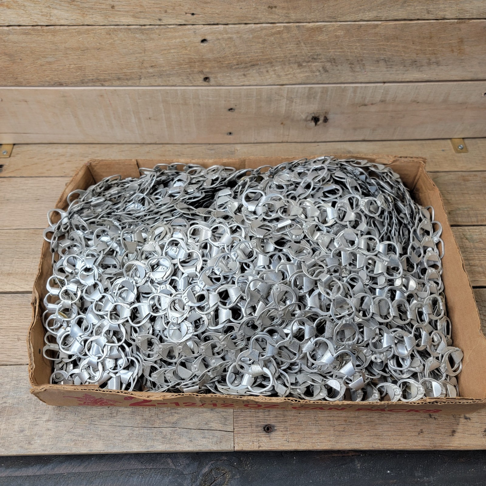 70\'-80\'s Vintage Beer Pull Ring Tabs Beaver Tail Chains Aluminum Beer Can Tabs