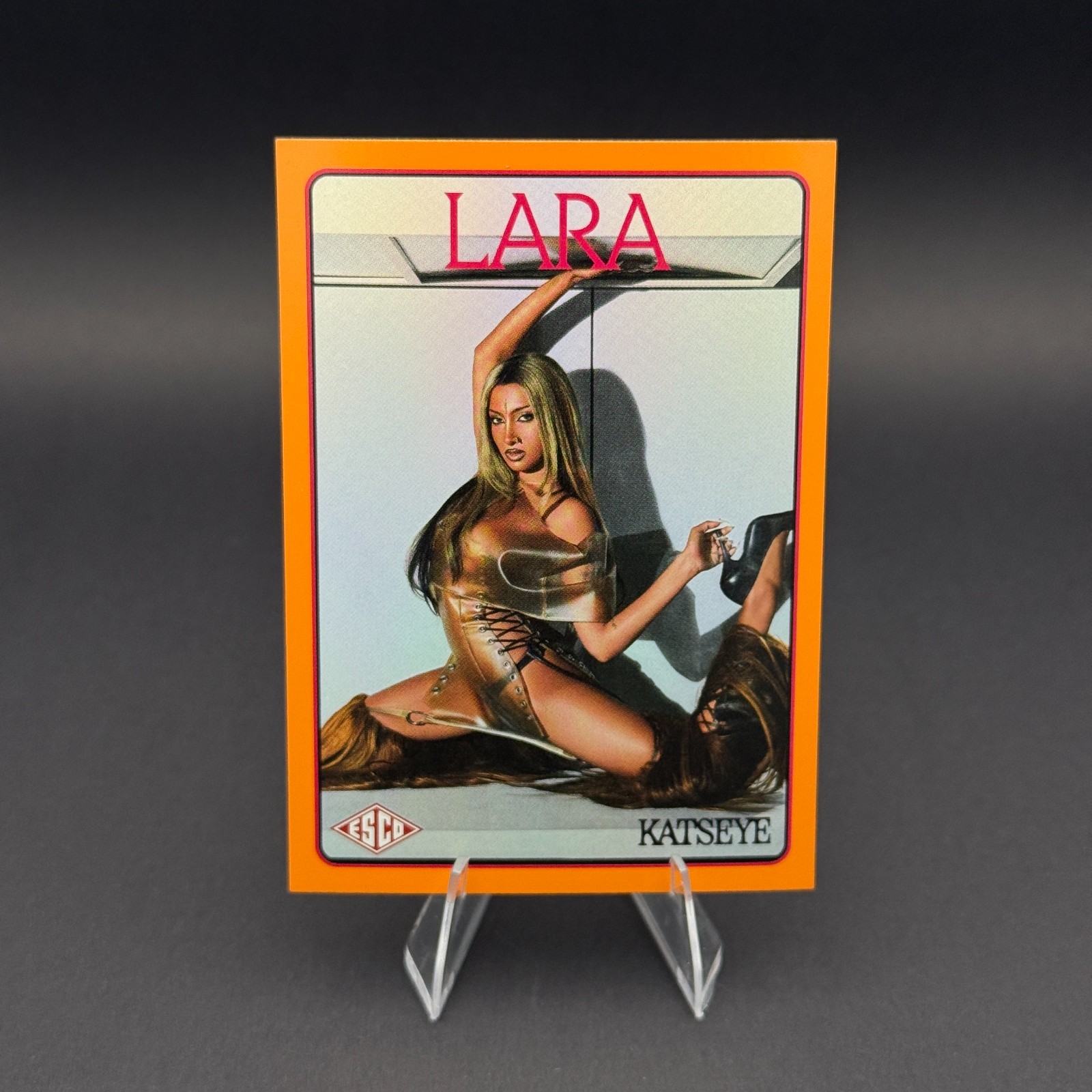 2026 ESCO KATSEYE Wild Trading Card Lara #40 Orange Foil Numbered 035 /050