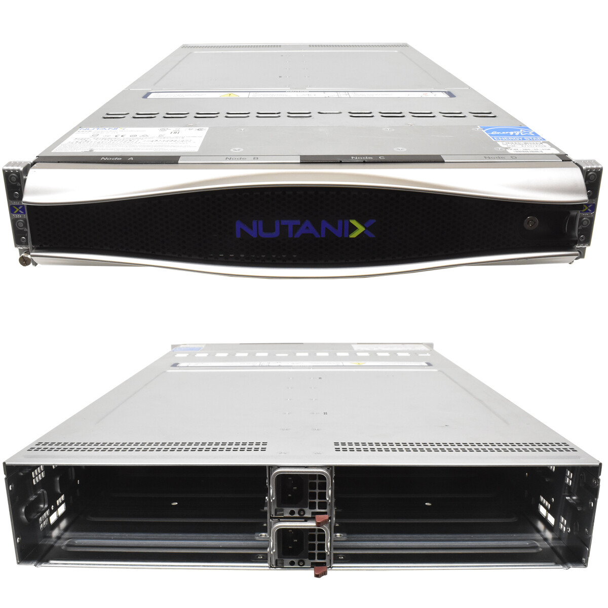 Nutanix 4 Node Server NXS2U4NL12G400 No Node 2x PSU 2000W CSE-827 12x LFF 3.5