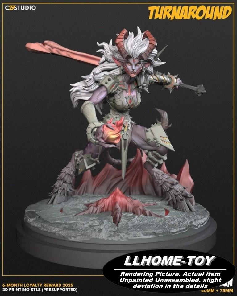 1/10 Magik Demon Form Resin 3D Print Model Unpainted Unassembled GK Figure
